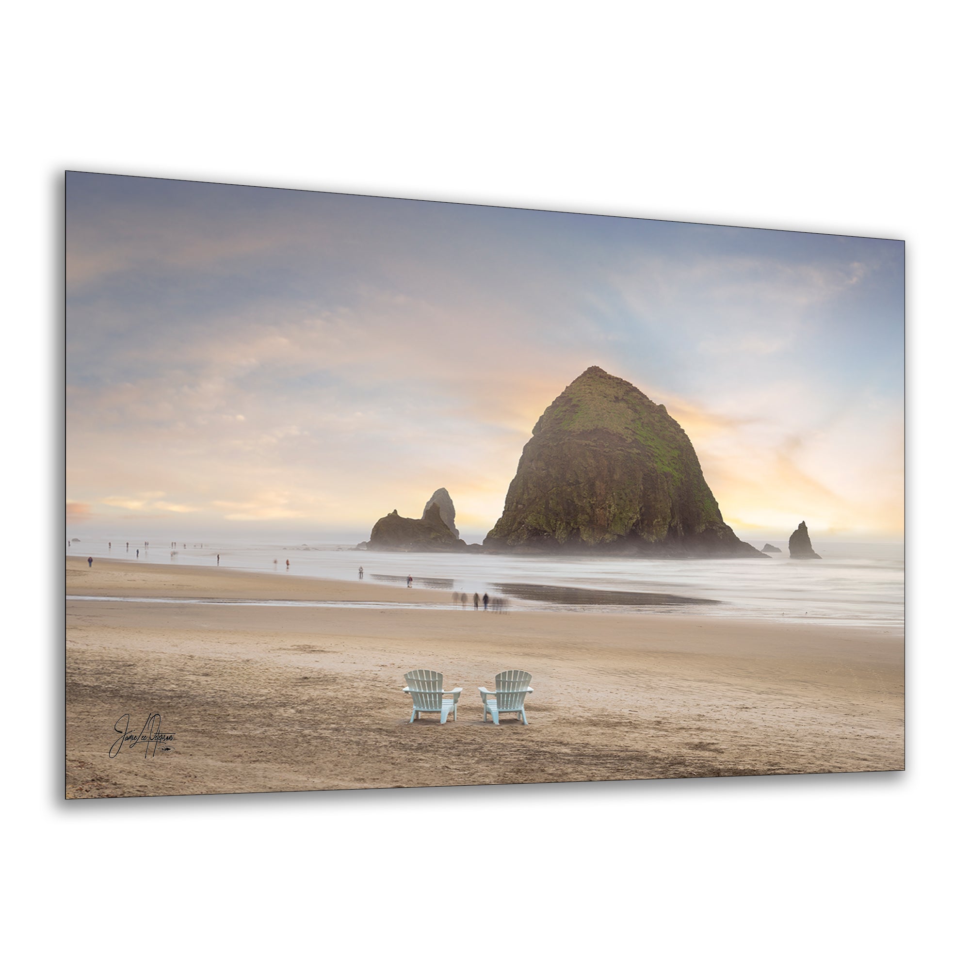 Cannon Beach Oregon Coast Ocean Picture Nature Photo, Haystack Rocks, Coastal Beach House Decor for Ocean Lovers