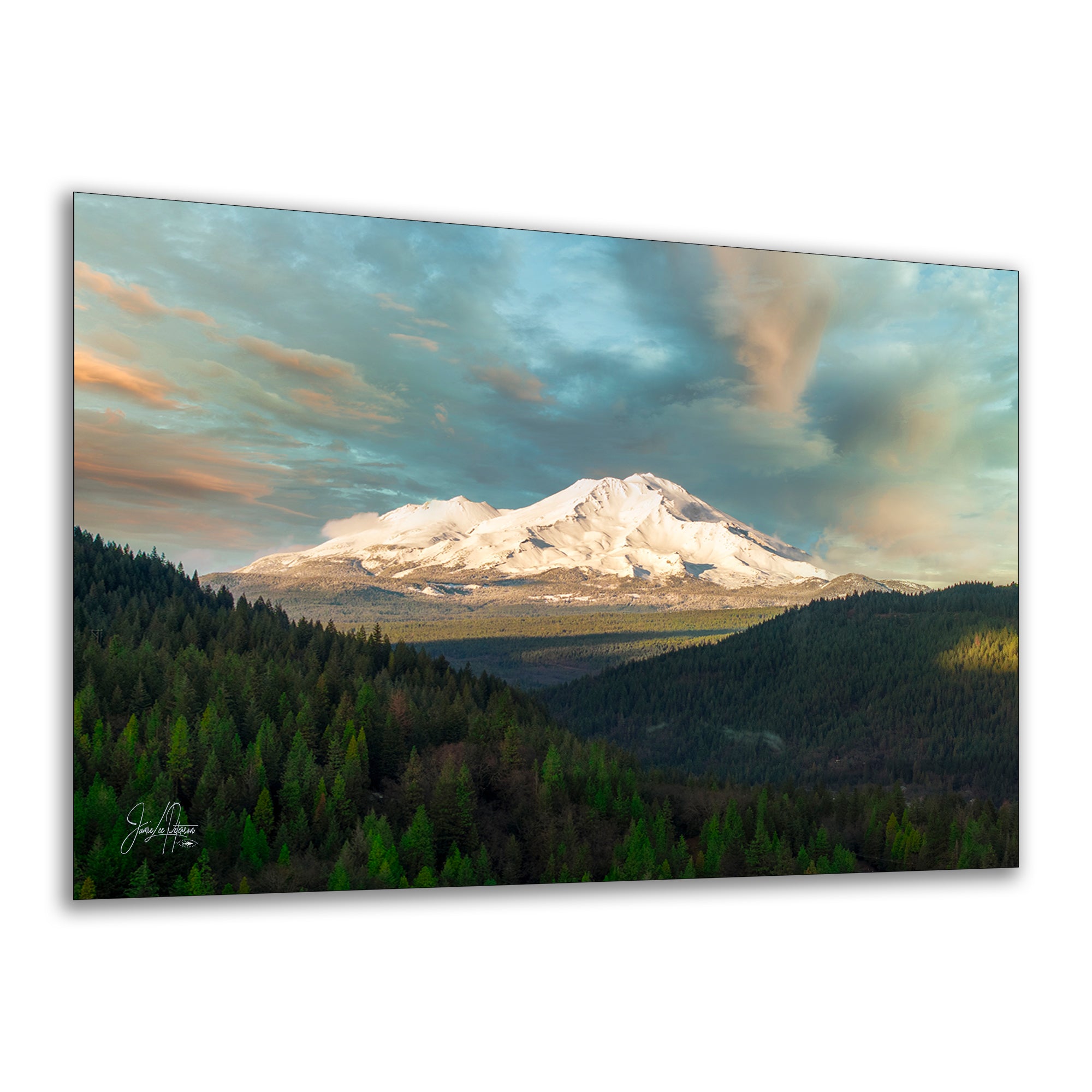Mount Shasta Mountain Picture Nature Photo, California Mountain Relaxation Artwork for Meditation, Office, Apartment and House Decor
