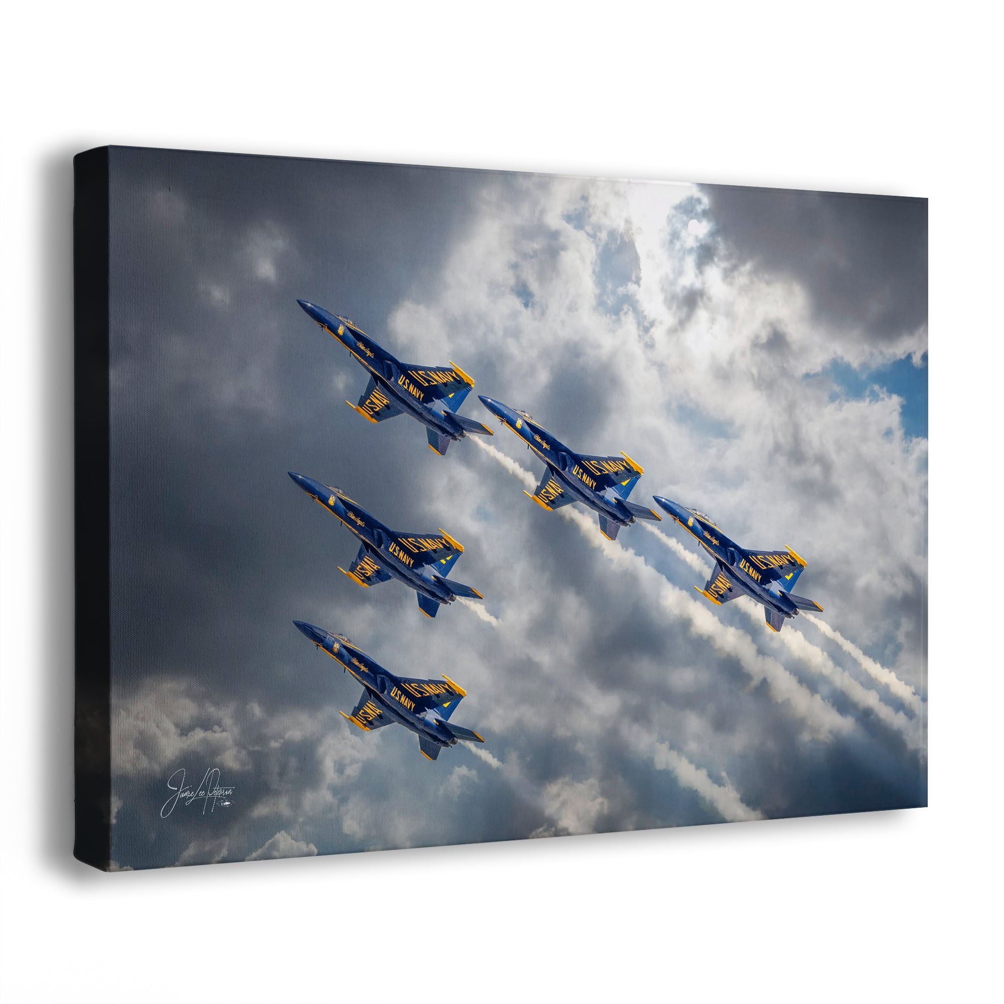 Blue Angels Artwork, FA-18 Super Hornet Military Aircraft Aviation Wall Decor