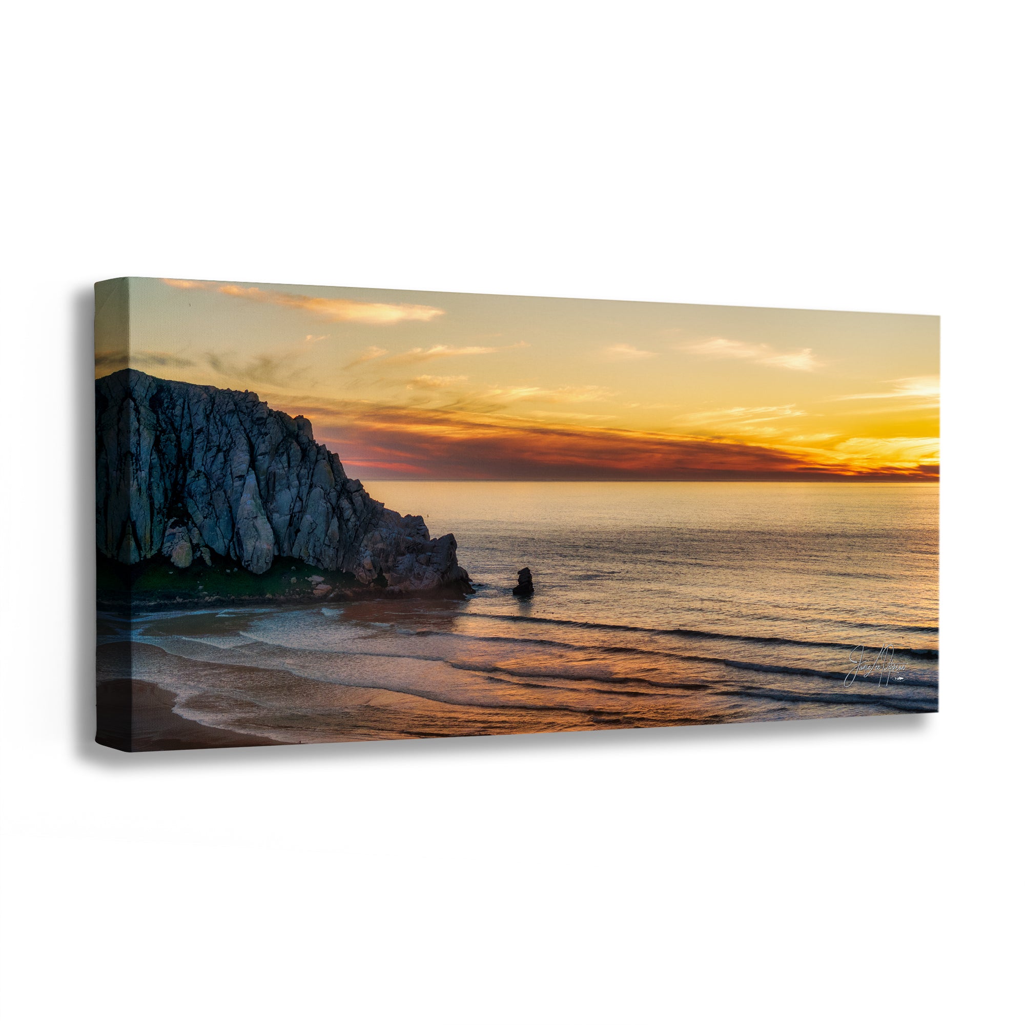 Morro Bay California Coastline Ocean Picture Nature Photo, Morro Rock Aerial Sunset Coastal Relaxation Artwork, Dorm Room, Office & House Decor