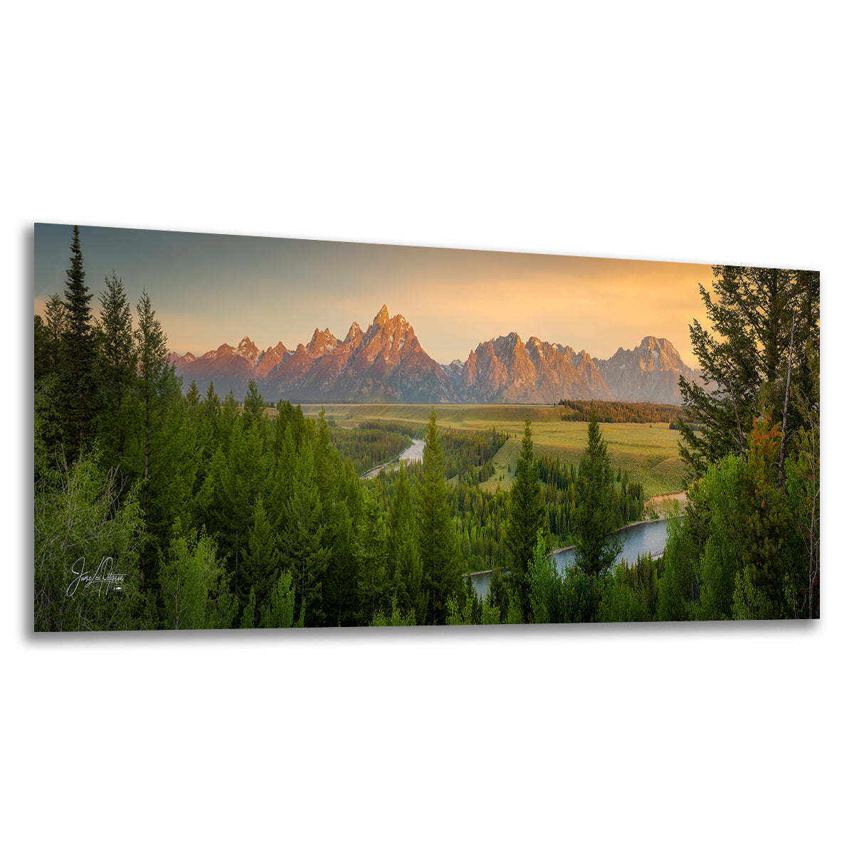 Grand Teton National Park Wyoming Mountain Picture Panorama Nature Photo, Rustic Wall Art, Jackson Hole Scenery, Bohemian Decor