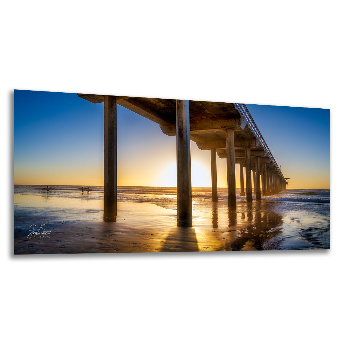 Limited Edition Fine Art Photography, Ocean Picture California Coastline Scripps Pier Sunset