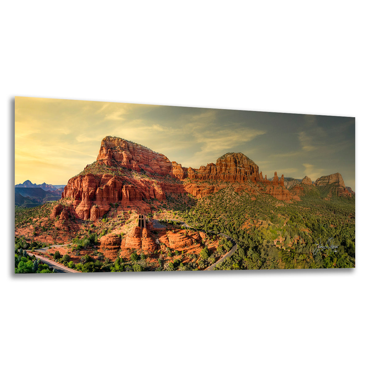 Chapel of the Holy Cross Sedona Arizona Desert Picture, Southwestern Nature Photo, Church and Canyon Photography