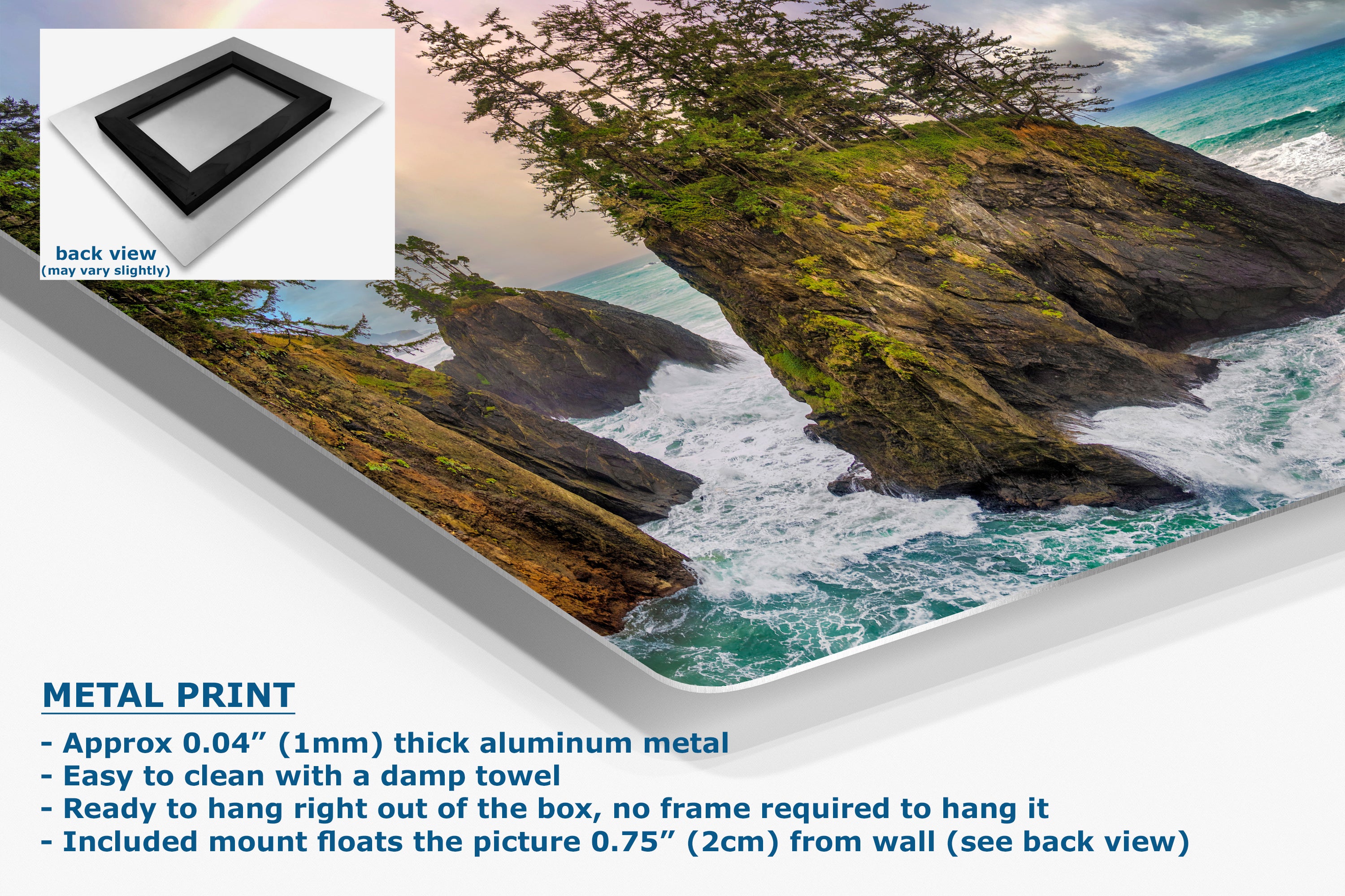 Oregon Coast Fine Art Print Limited Edition Rainbow Ocean Seascape