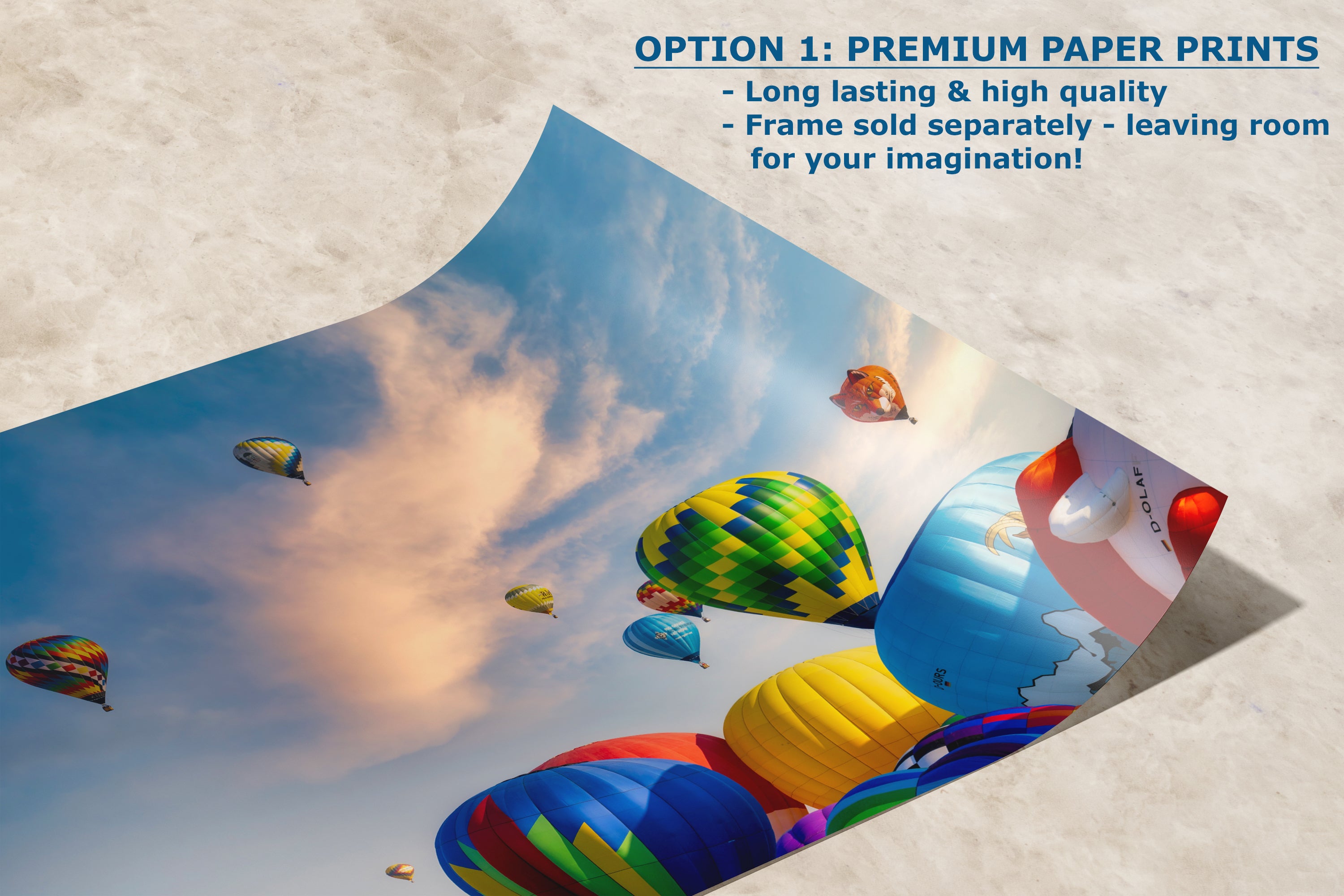 Hot Air Balloon Festival | Albuquerque New Mexico Balloon Fiesta Wall Art | Office, Cubicle & House Decor