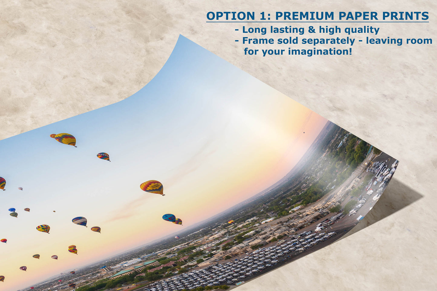 Airstream Rally Aerial View Photograph from the 2024 Albuquerque Balloon Fiesta in New Mexico