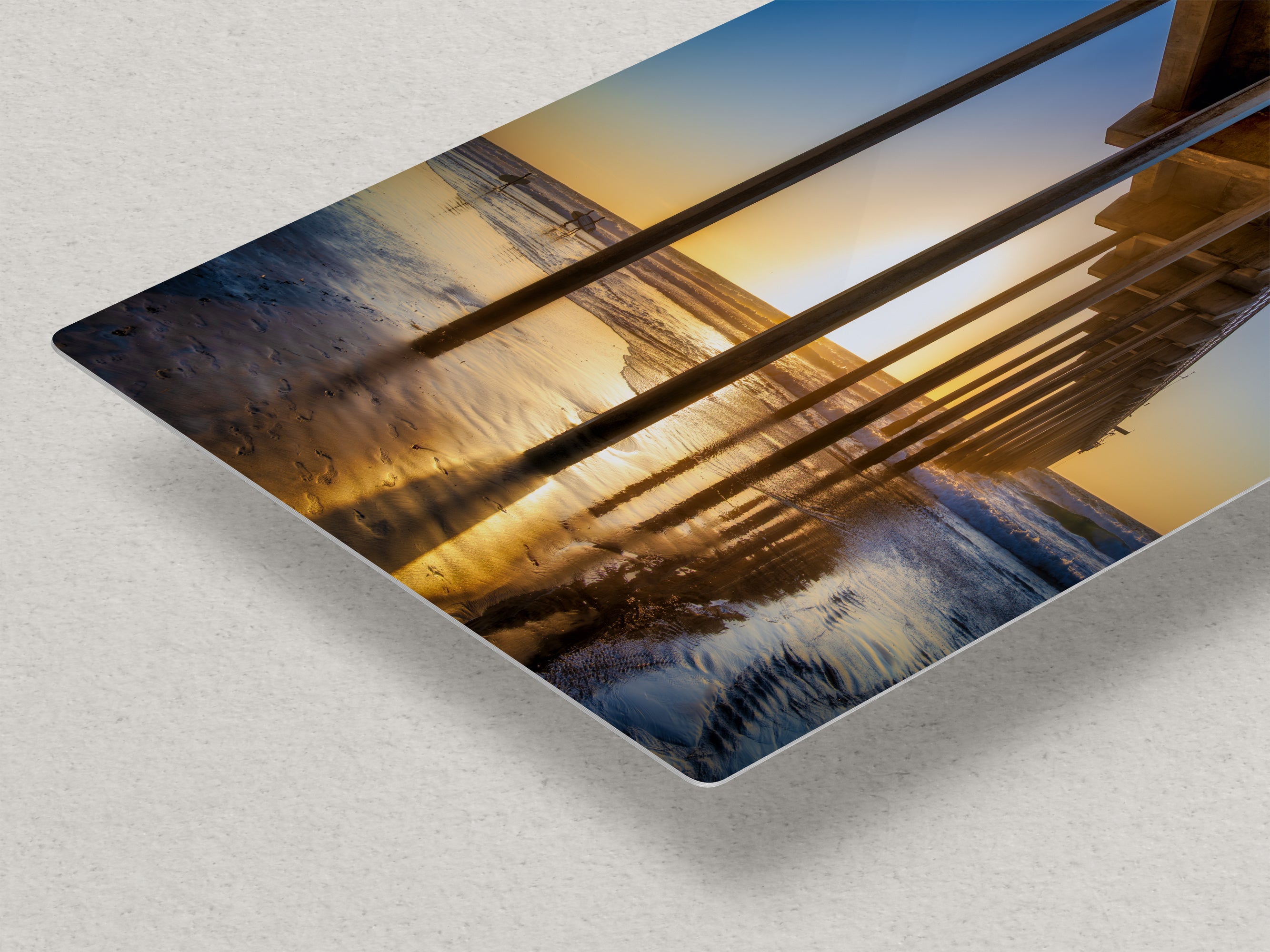 Limited Edition Fine Art Photography, Ocean Picture California Coastline Scripps Pier Sunset
