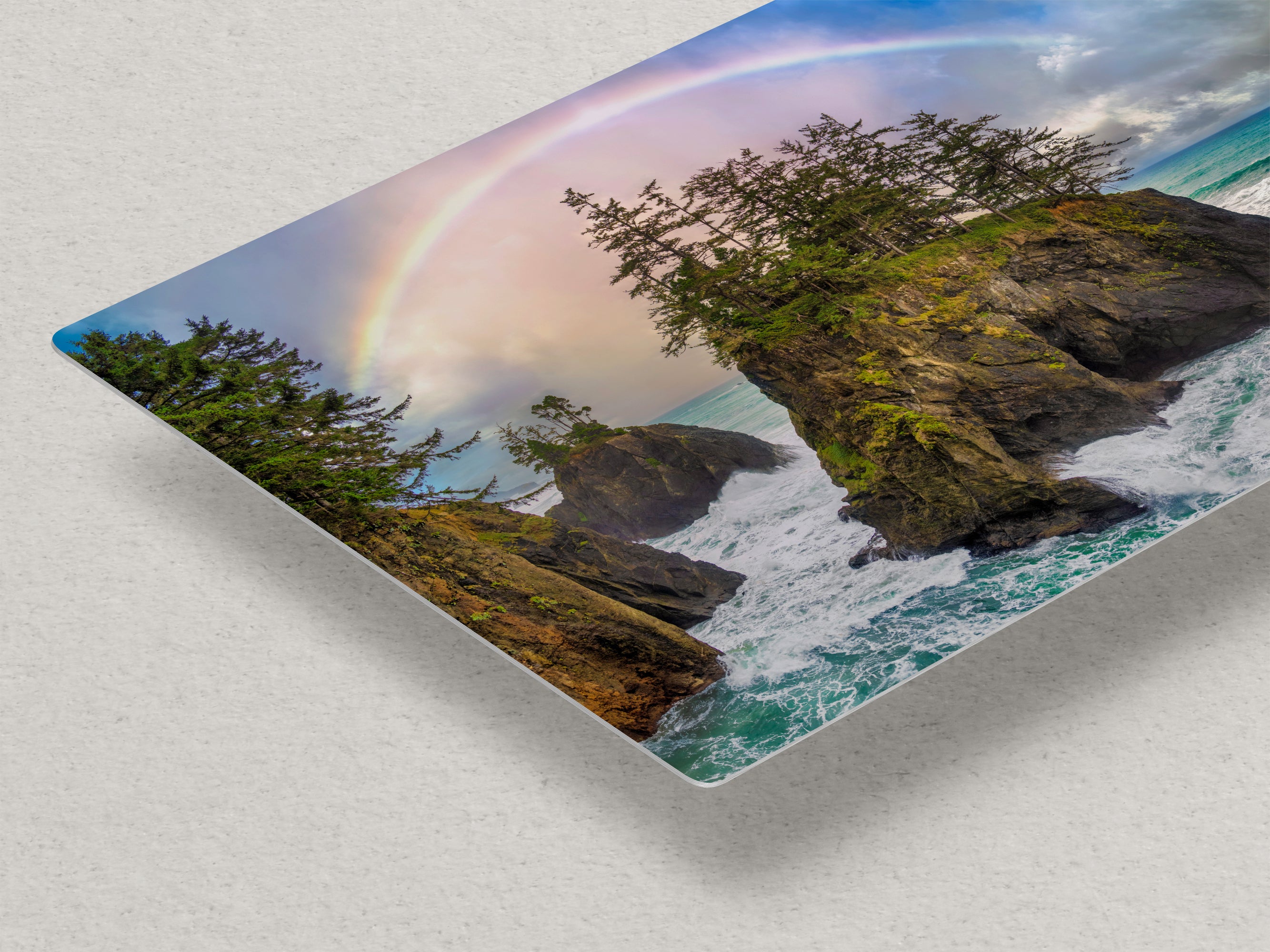 Oregon Coast Fine Art Print Limited Edition Rainbow Ocean Seascape