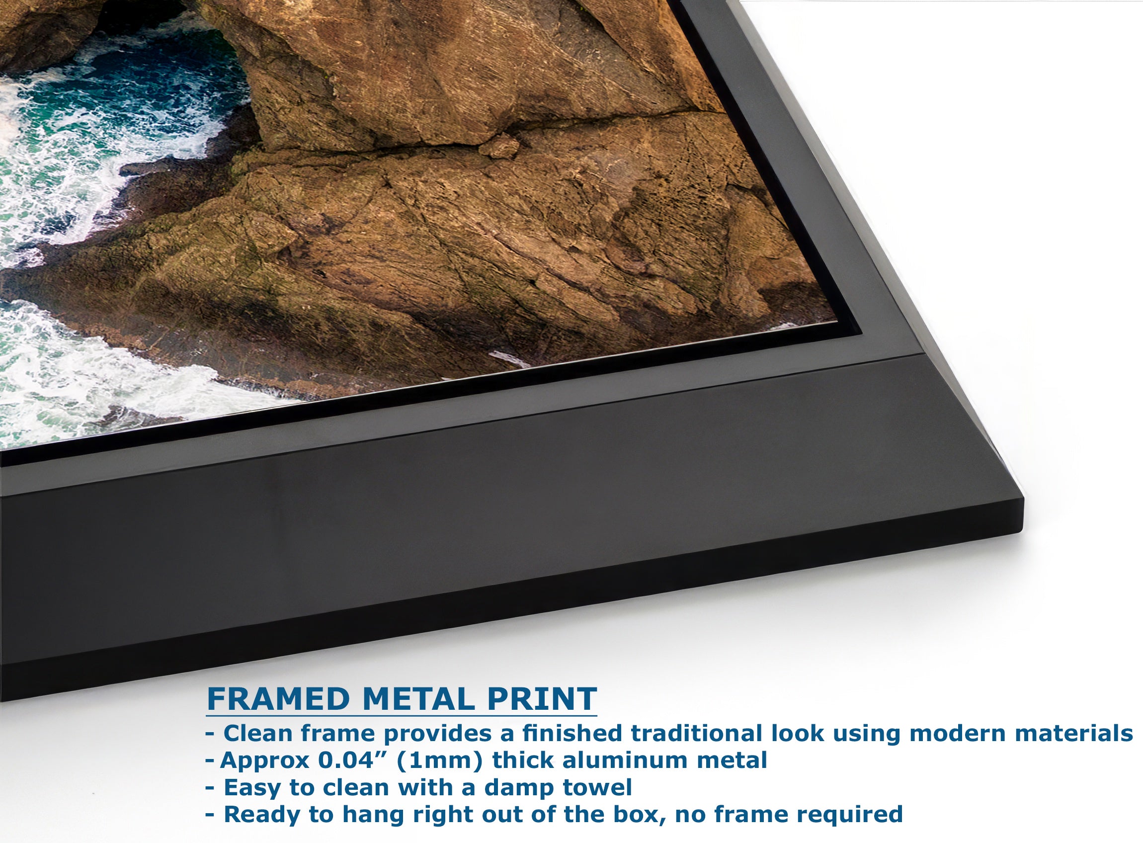 Oregon Coast Ocean Picture, Pacific Northwest Nature Photo Panorama Relaxation Artwork for Meditation, Apartment, Office & House Decor