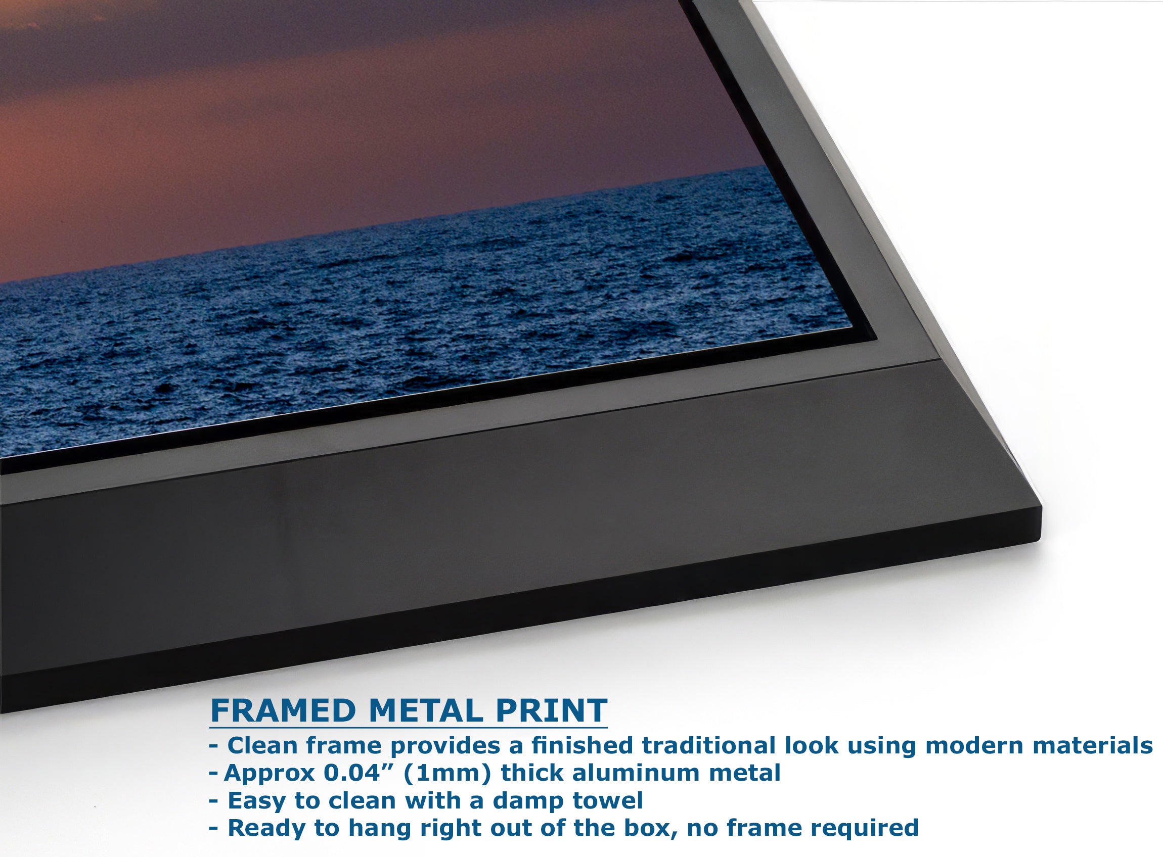 Limited Edition Fine Art Photography, Ocean Picture California Coastline Sunset Through Clouds