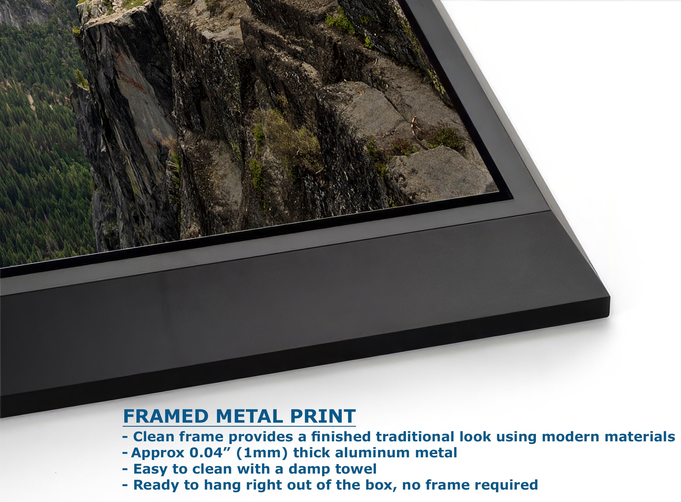 Glacier Point Yosemite National Park Nature Photo Relaxation Artwork, Sierra Nevada Scenic Picture for Meditation, Office, and House Decor