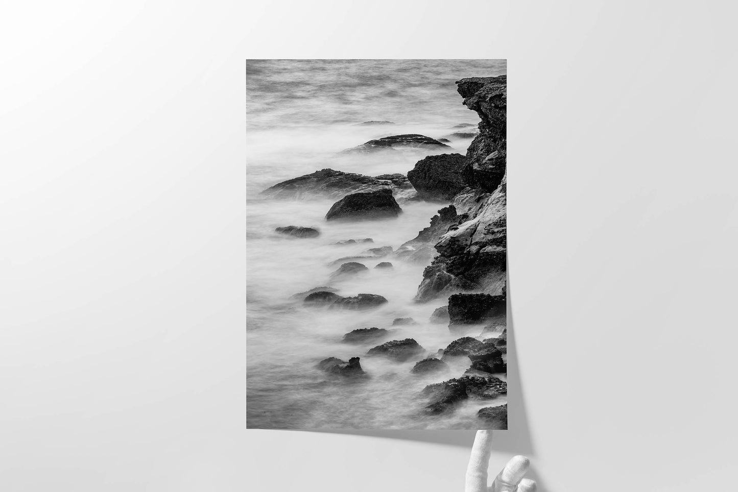 Point Lobos Carmel California Coastline Abstract Ocean Picture, Relaxation Artwork Nature Photo for Meditation, Office, Dorm, House Decor