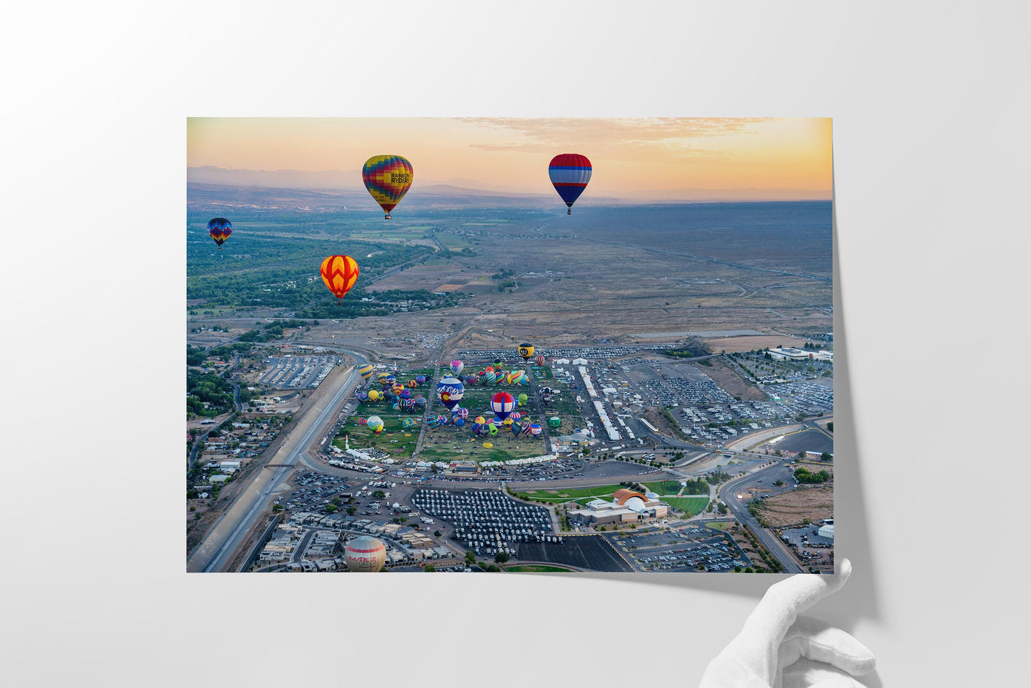 Airstream Rally Photo from the Aerial 2024 Albuquerque Balloon Fiesta in New Mexico