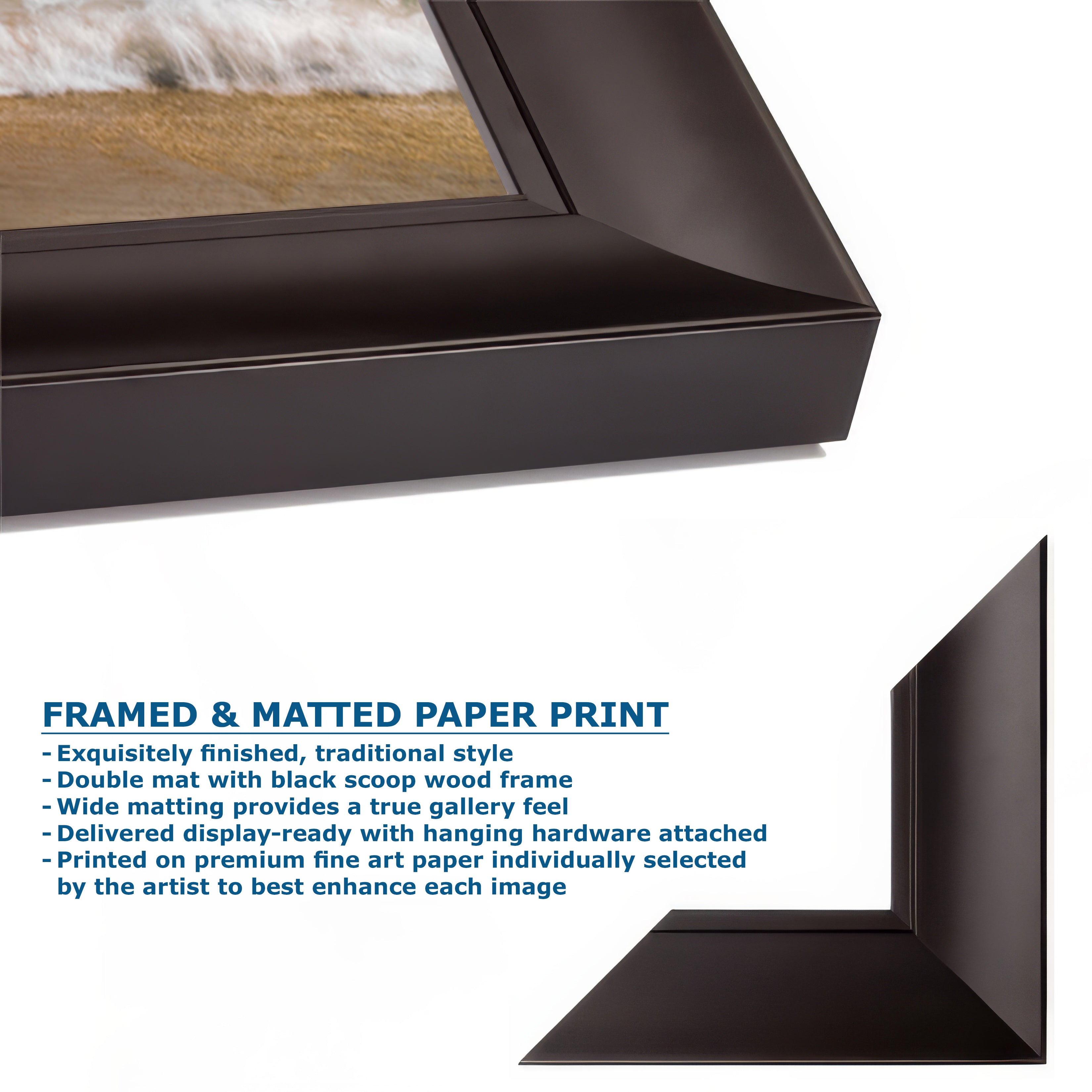 Limited Edition Fine Art Photography Ocean Picture, California Coastline Rolling Waves Under Pier