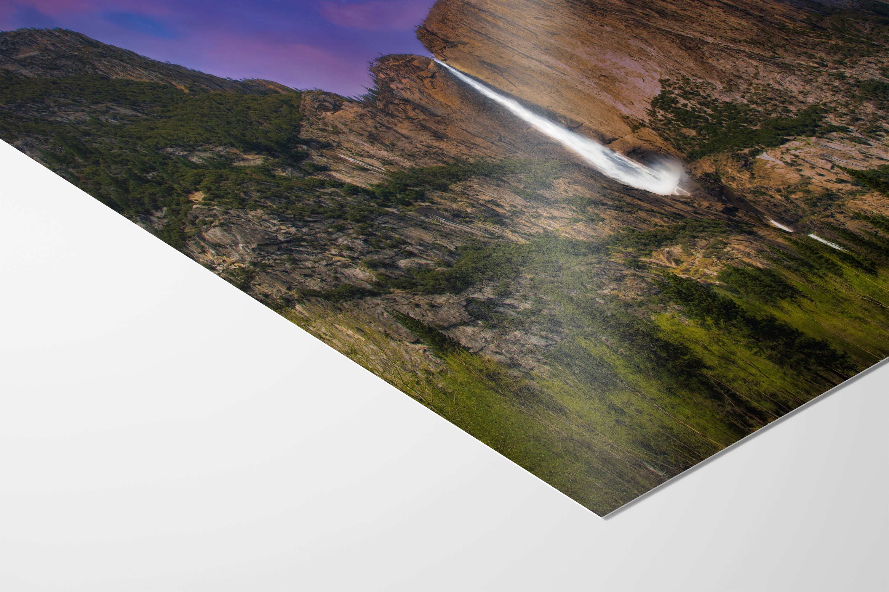 Yosemite National Park Waterfall Picture Nature Photo Relaxation Artwork, Yosemite Falls for Meditation, Office, Apartment, and House Decor