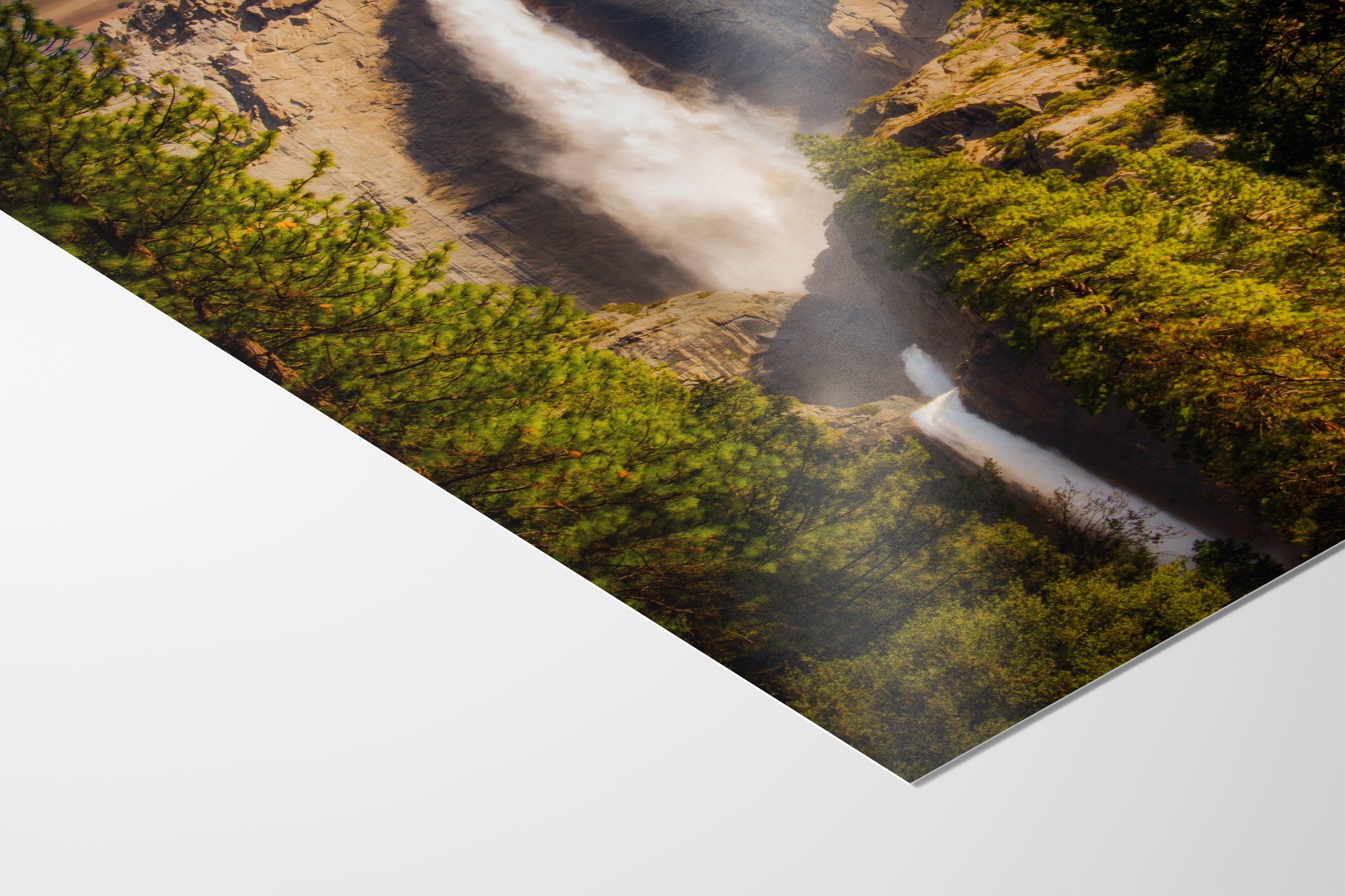 Yosemite National Park Waterfall Picture Nature Photo Bohemian Relaxation Artwork for Meditation