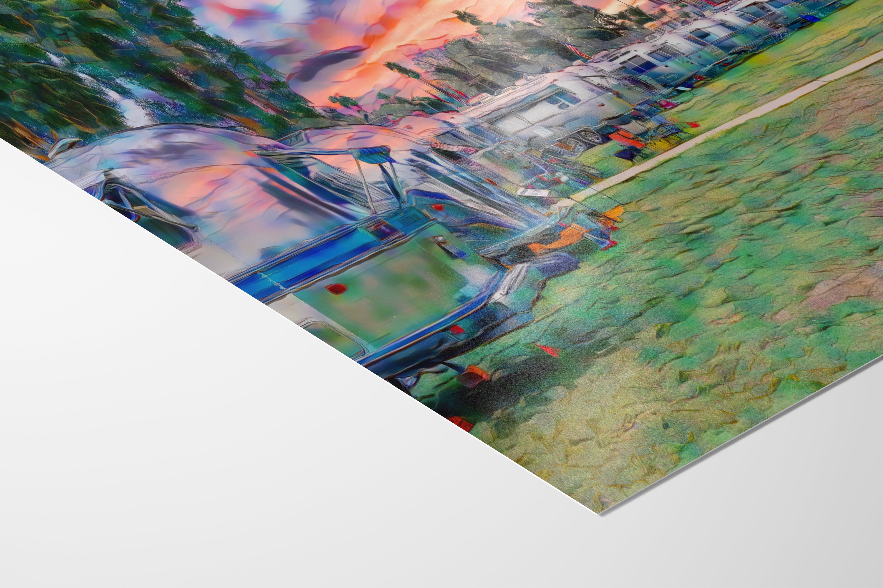 Airstream Travel Trailer Art Camping Decoration