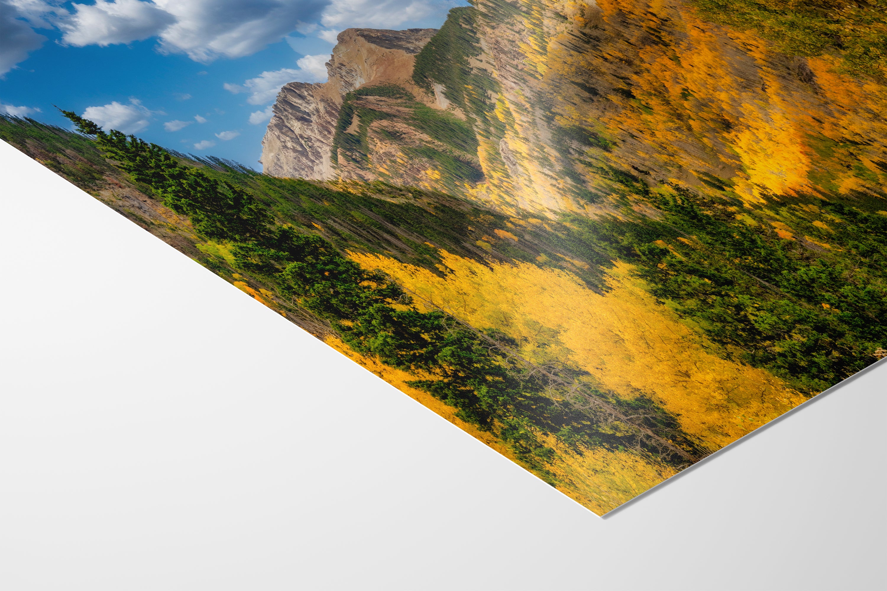 Colorado San Juan Mountains Picture, Fall Colors Nature Photo of Aspen Trees for Relaxation Meditation and Home Decor