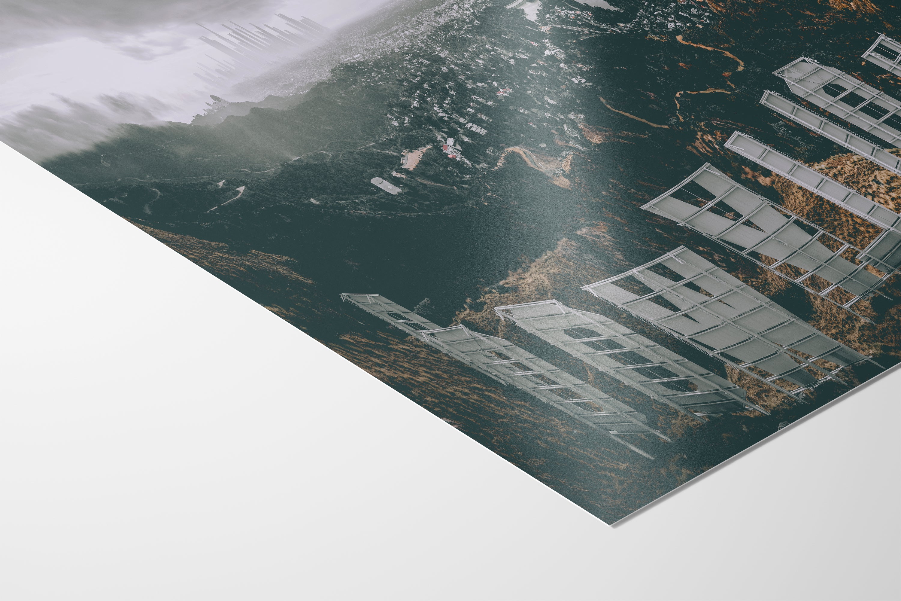 Hollywood Sign Los Angeles Skyline Retro Southern California Cityscape Urban Decor for Home or Office