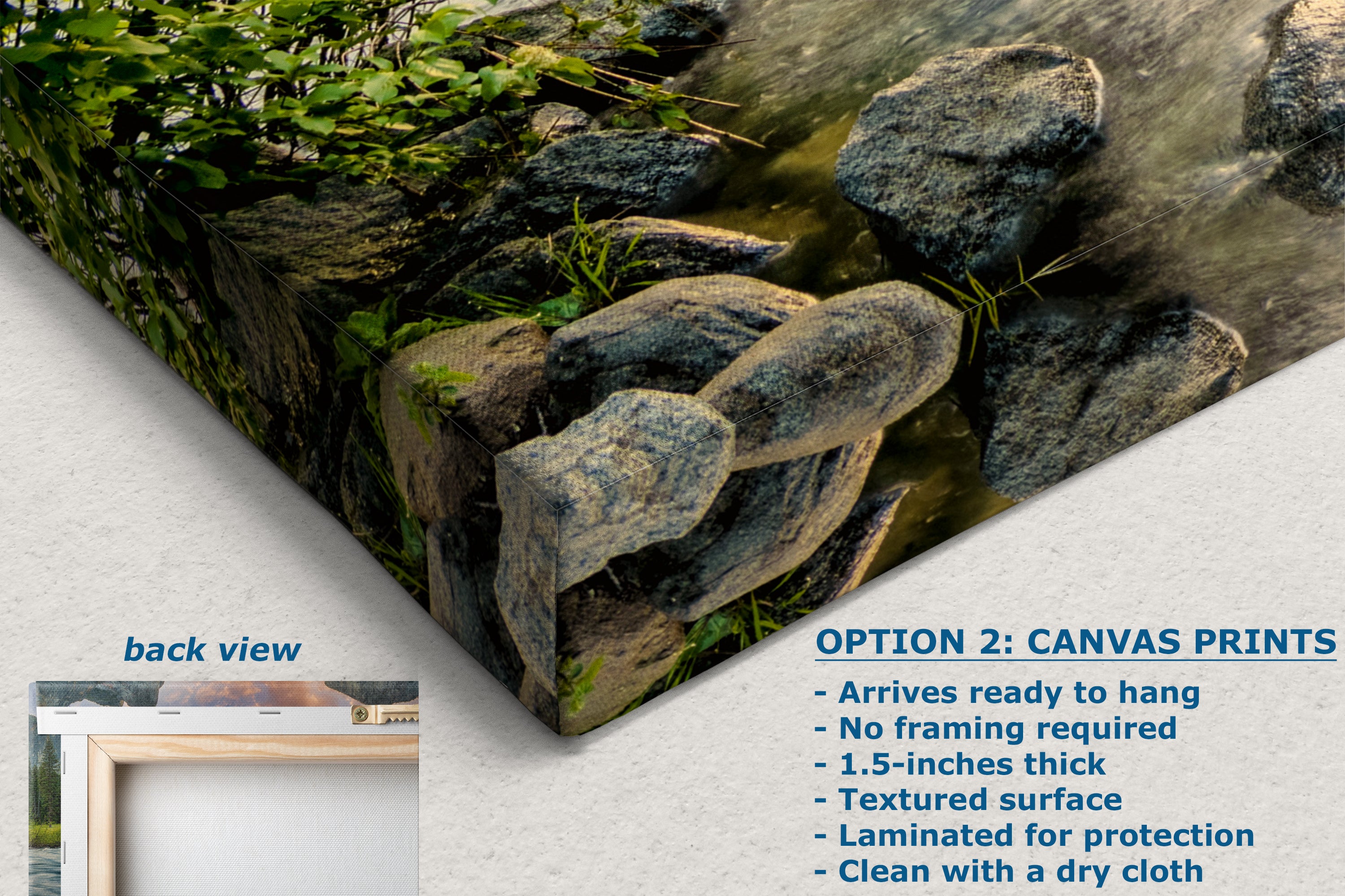 Yosemite National Park Mountain Picture Nature Photo Relaxation Artwork with El Capitan, Bridalveil Falls for Mediation & House Decor