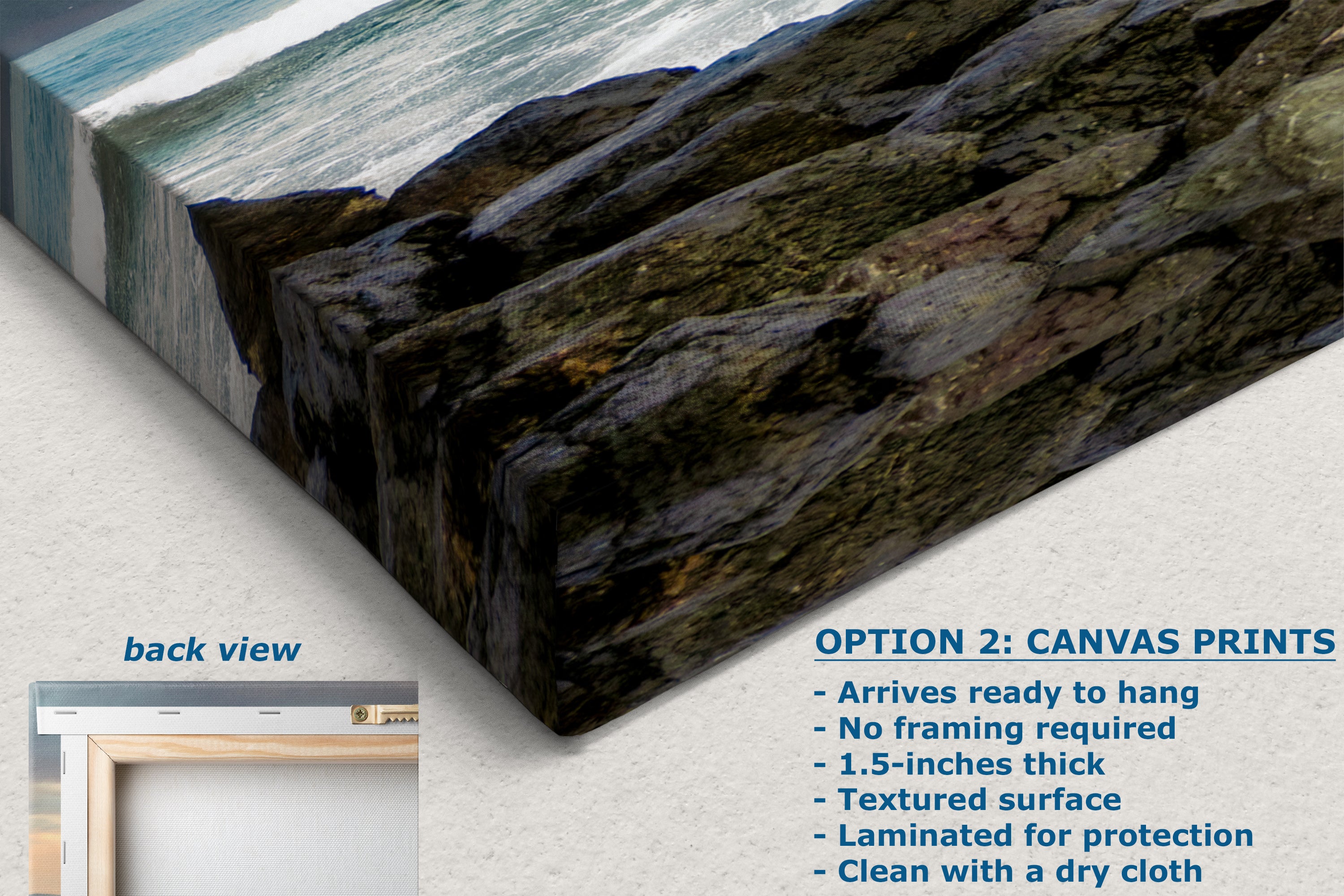 San Francisco Golden Gate Bridge Picture - California Coastline Giant Canvas Print for House Decor & Housewarming