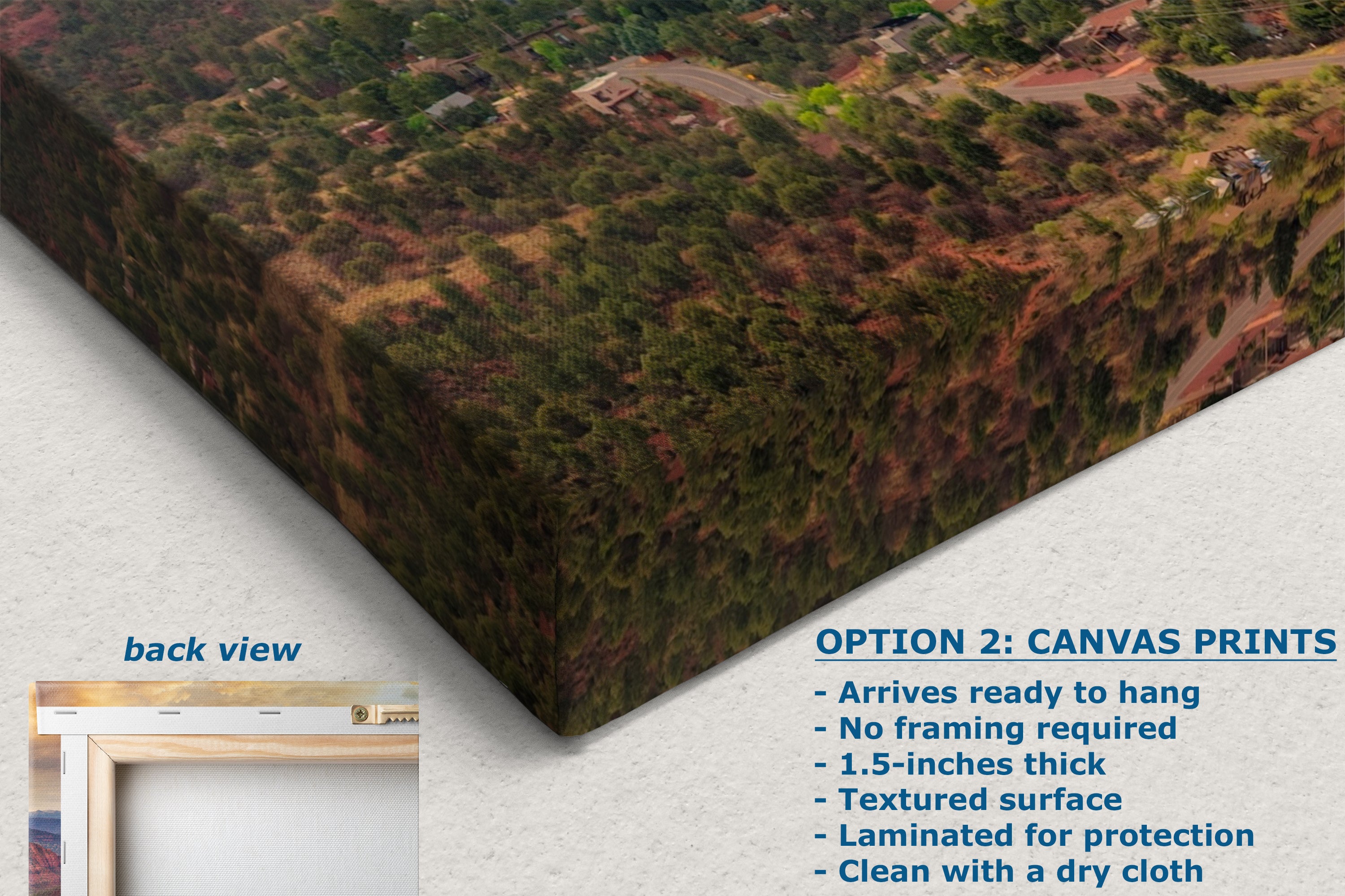 Cathedral Rock View, Sedona Arizona Desert Picture Nature Photo Relaxation Artwork for Meditation, Office, and House Decor