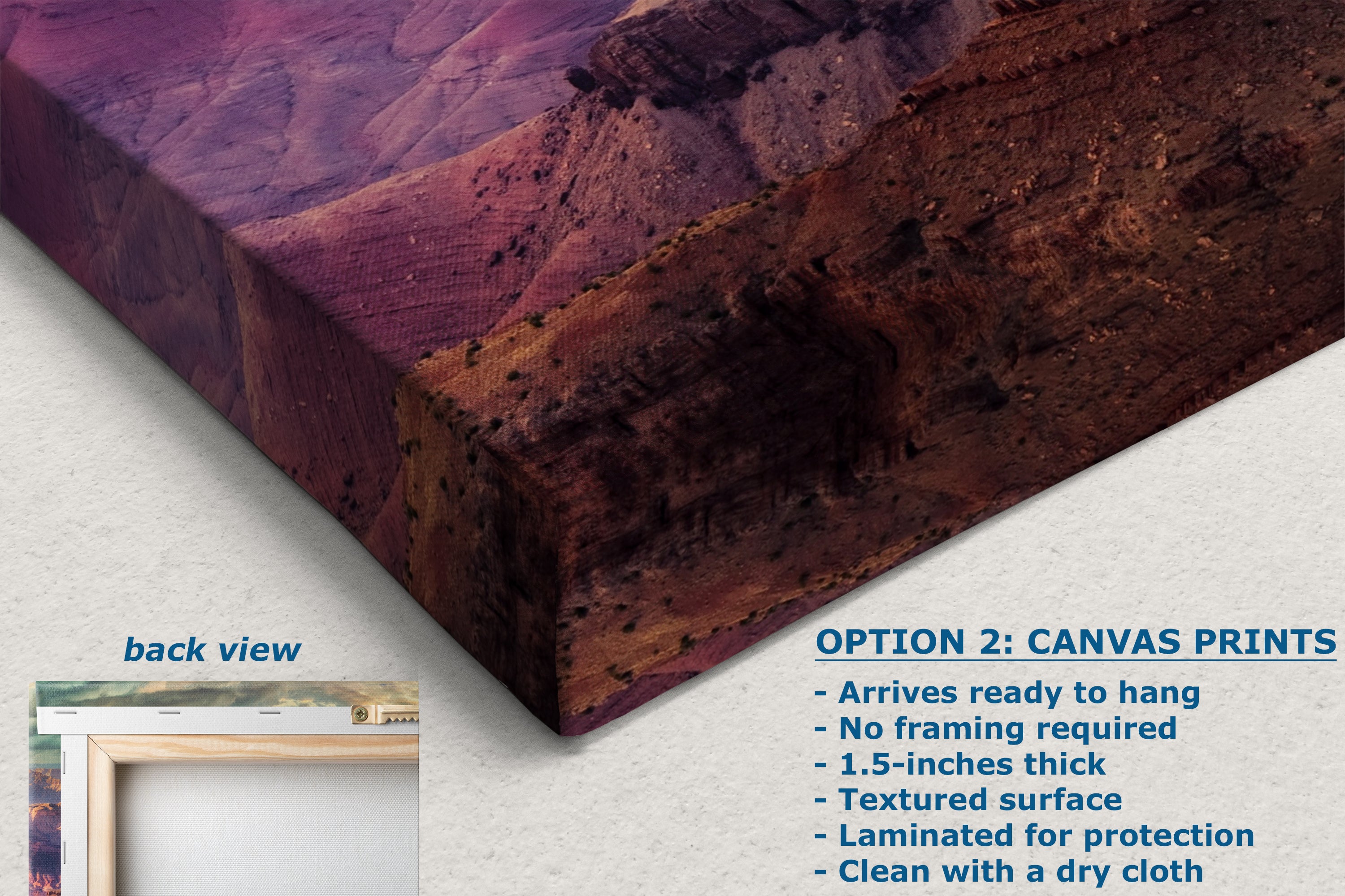 Grand Canyon National Park, Red Rock Arizona Desert Picture Nature Photo, Bohemian Style Relaxation Artwork for Meditation, Apartment, Office & House Decor