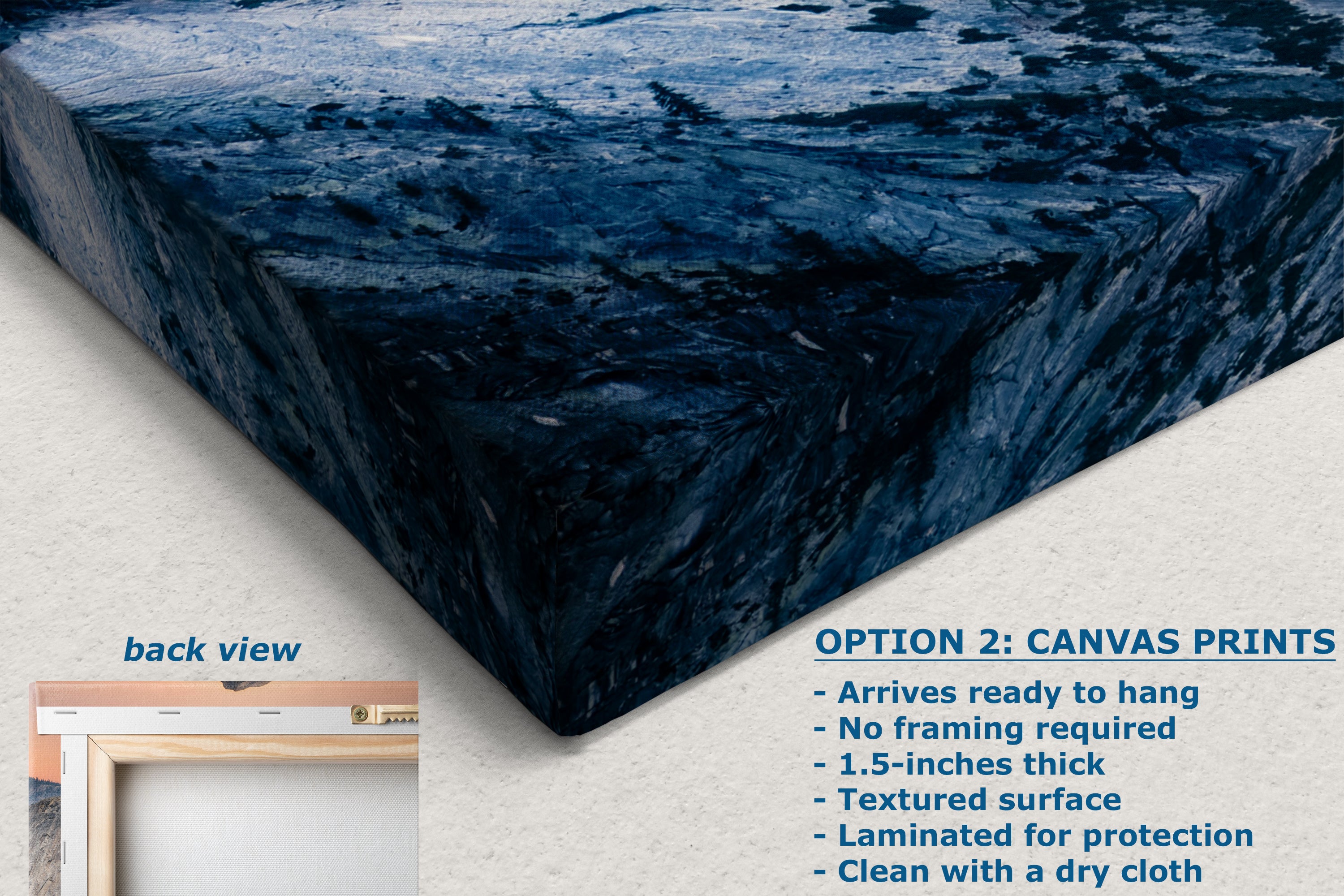 Glacier Point Yosemite National Park Mountain Picture, Half Dome Nature Photo Canvas Relaxation Artwork