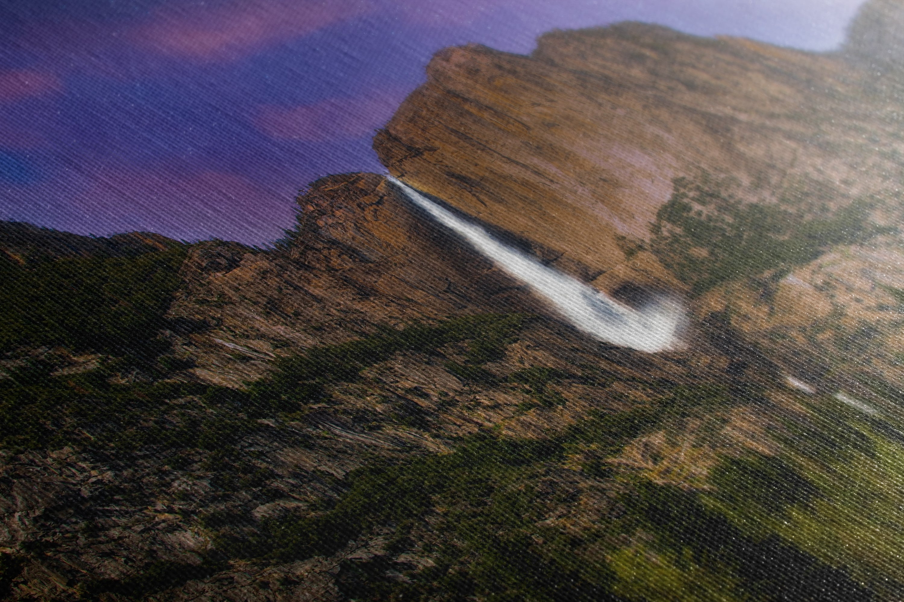 Yosemite National Park Waterfall Picture Nature Photo Relaxation Artwork, Yosemite Falls for Meditation, Office, Apartment, and House Decor