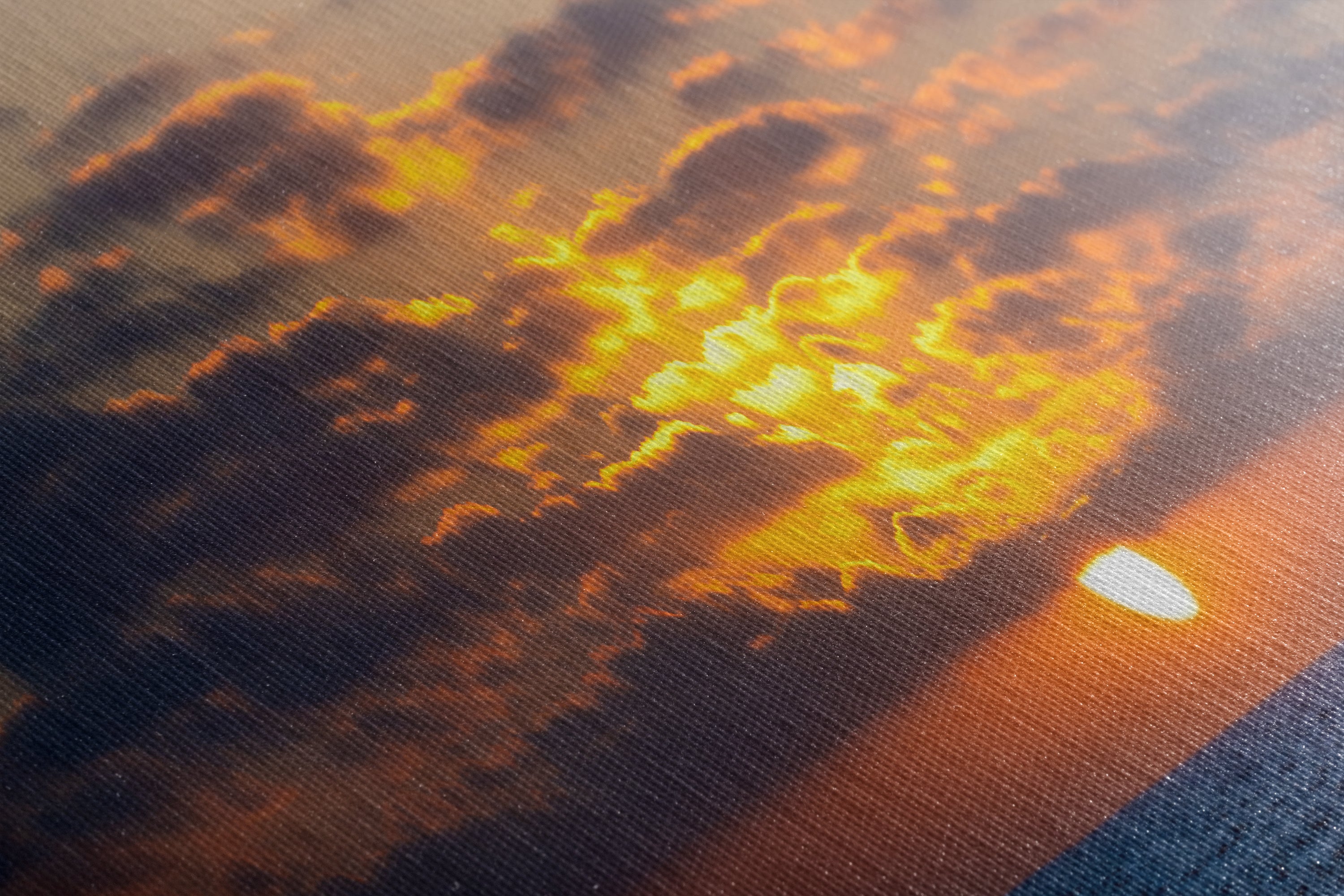 Limited Edition Fine Art Photography, Ocean Picture California Coastline Sunset Through Clouds