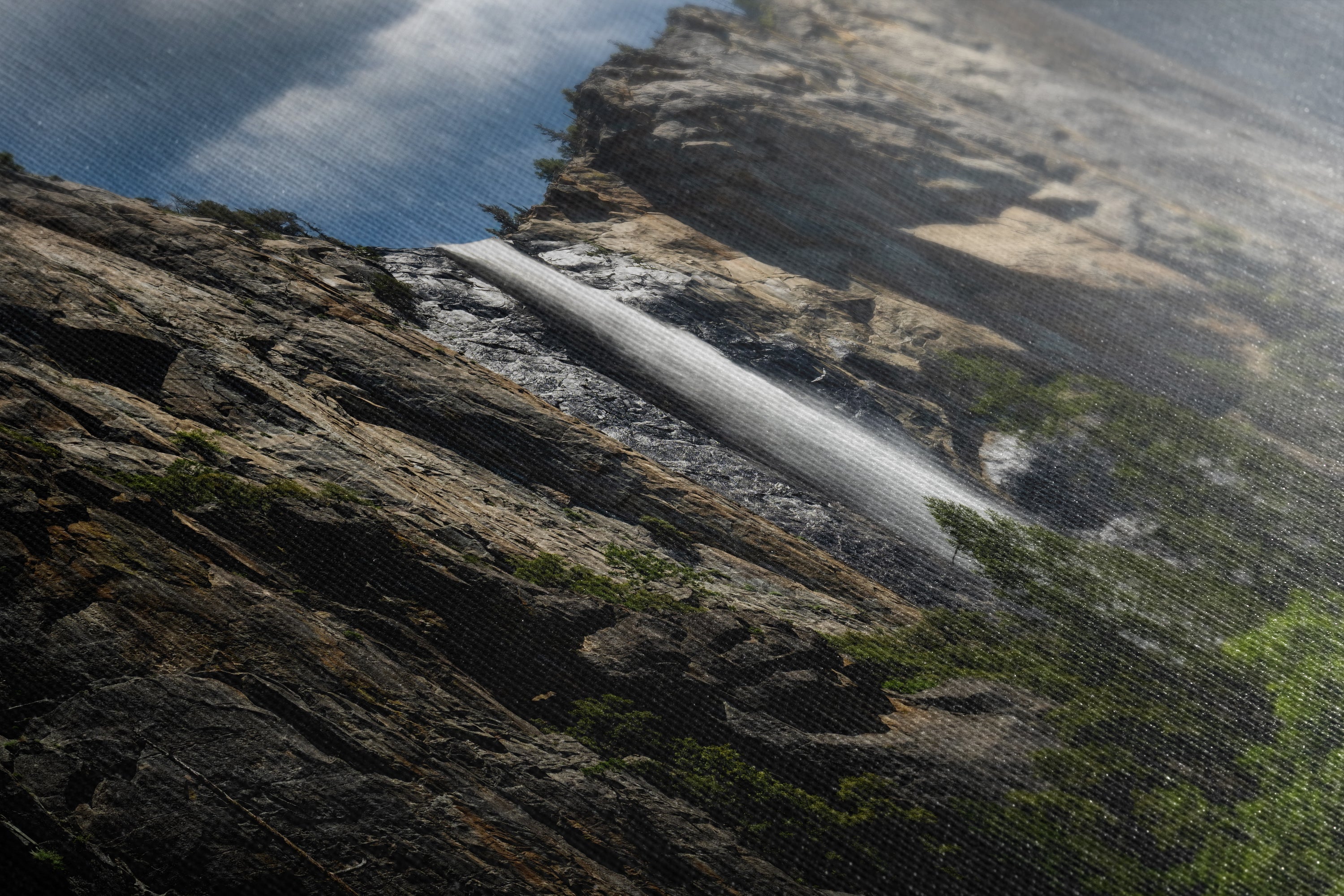 Bridalveil Falls Yosemite National Park Nature Photo Relaxation Artwork Waterfall Picture for Meditation, Dorm Room, Office, and House Decor