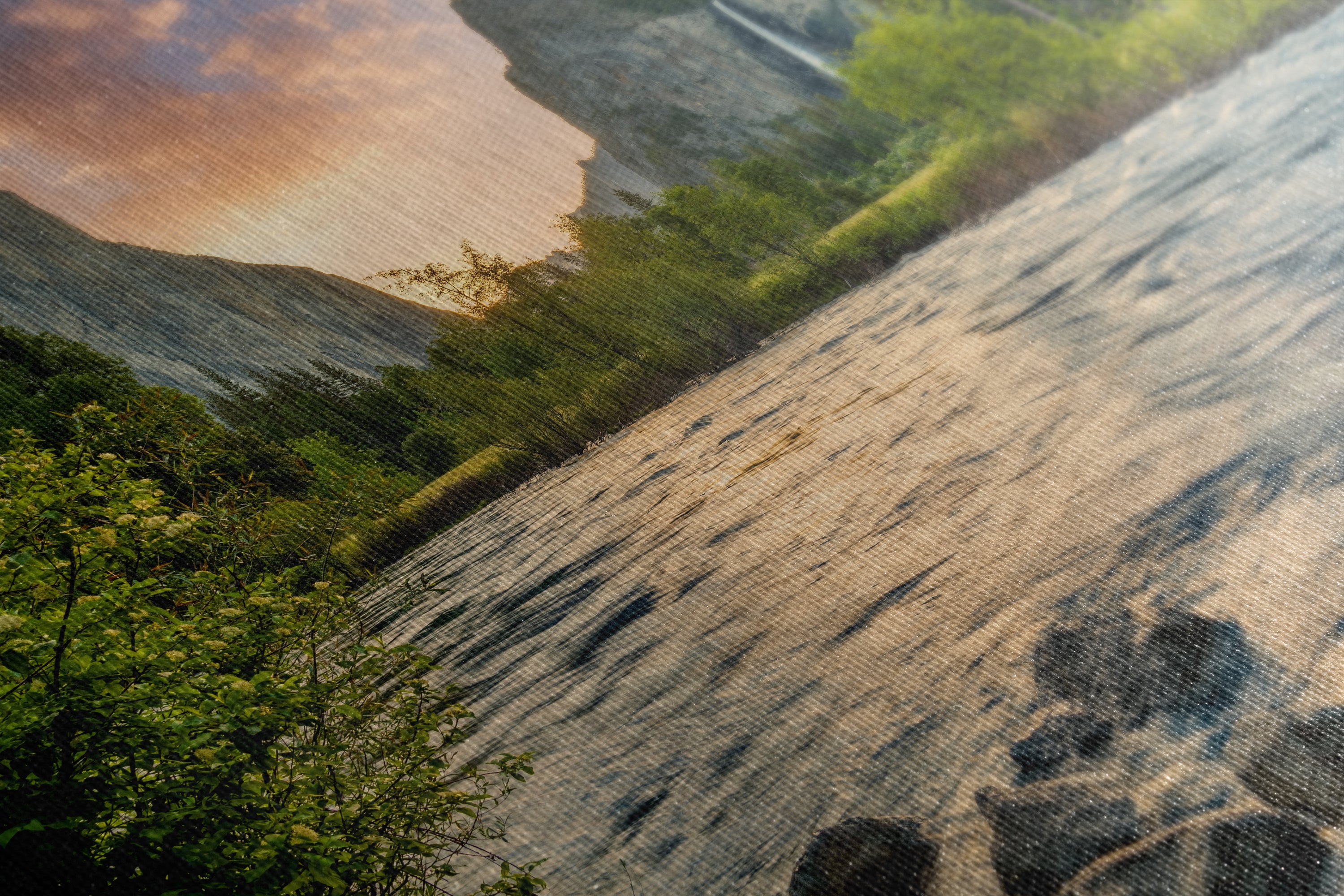 Yosemite National Park Mountain Picture Nature Photo Relaxation Artwork with El Capitan, Bridalveil Falls for Mediation & House Decor