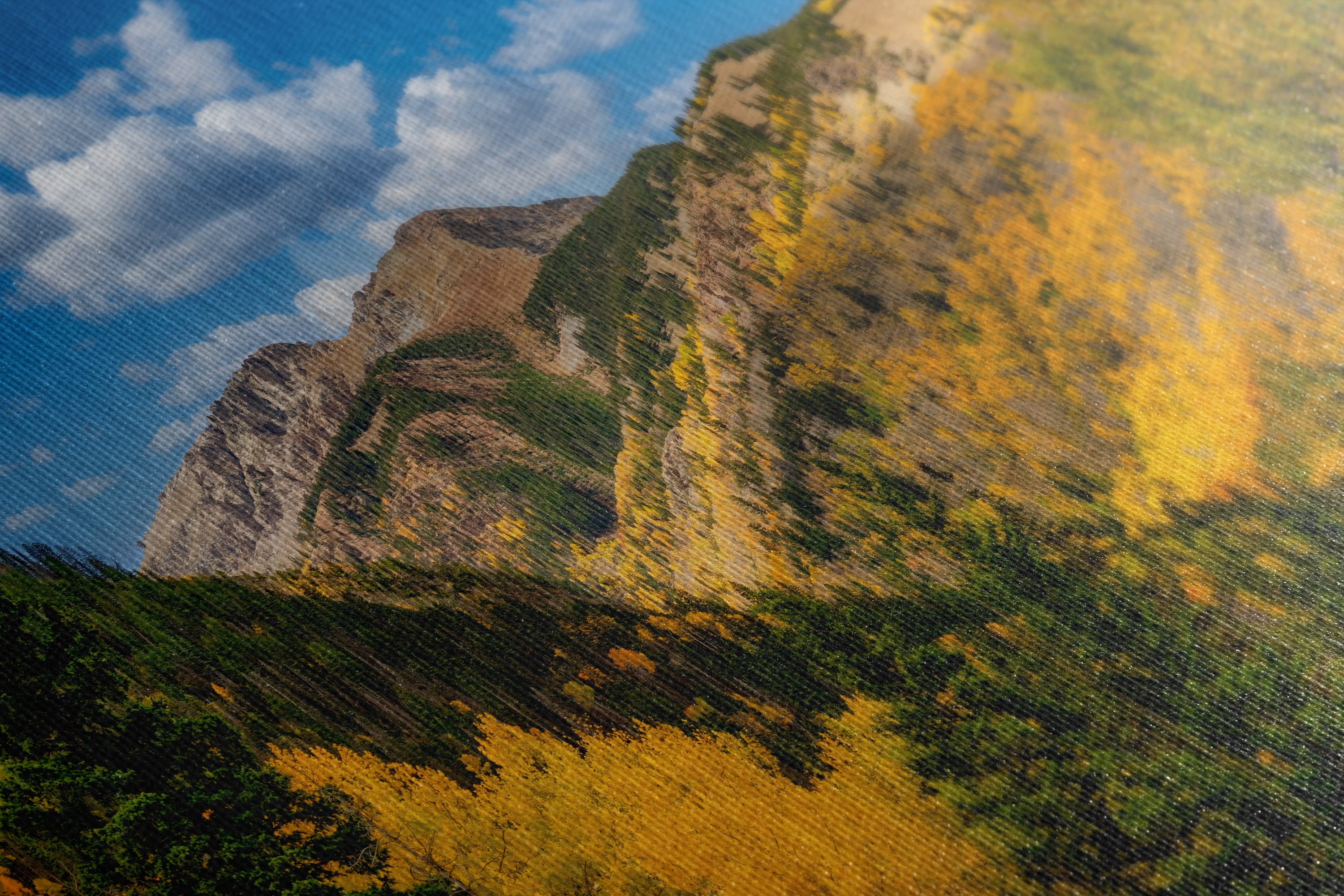 Colorado San Juan Mountains Picture, Fall Colors Nature Photo of Aspen Trees for Relaxation Meditation and Home Decor