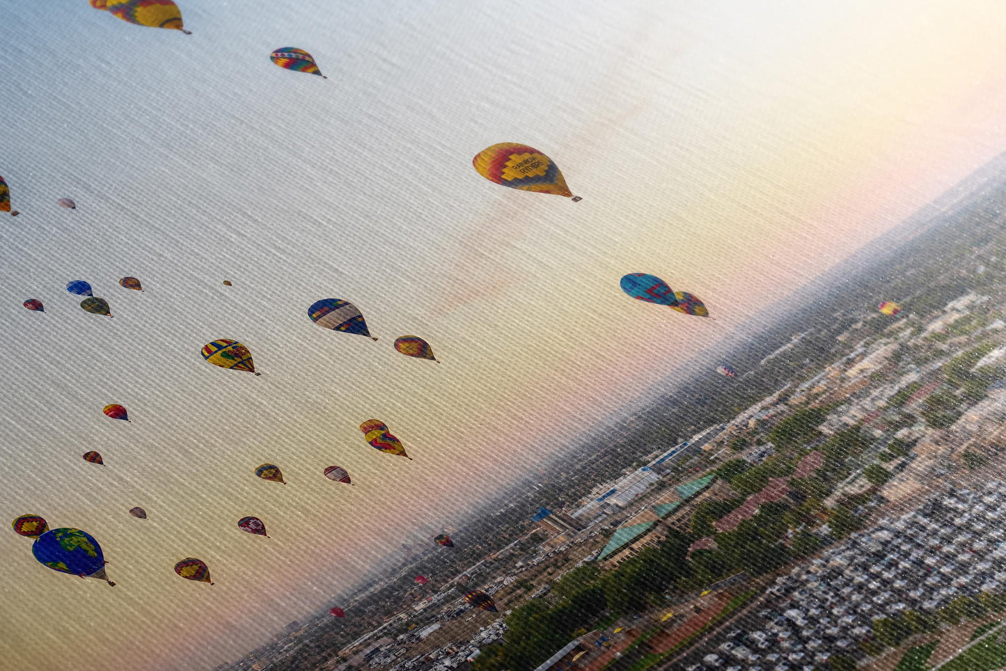 Airstream Rally Aerial View Photograph from the 2024 Albuquerque Balloon Fiesta in New Mexico