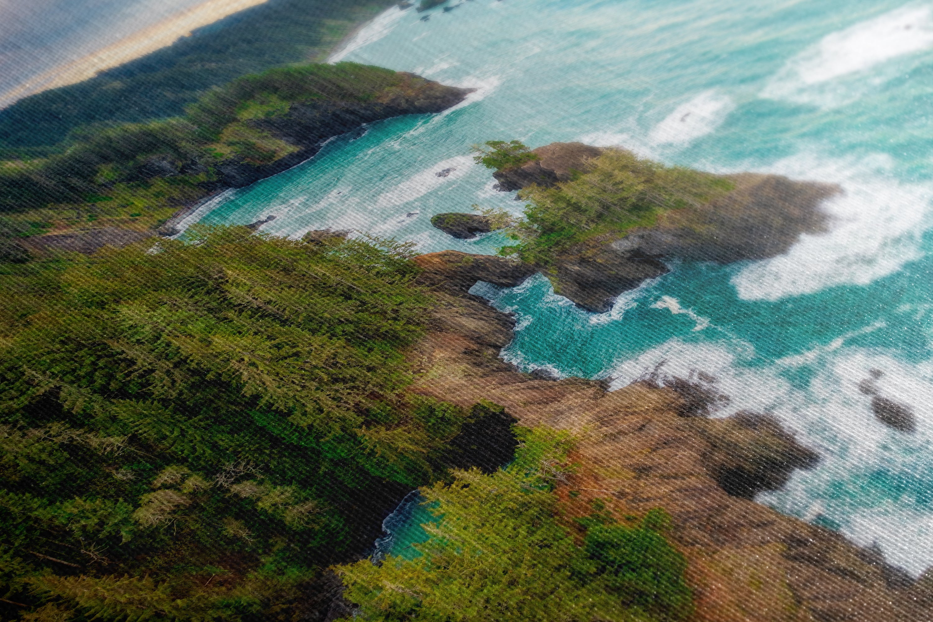 Oregon Coast Ocean Picture, Pacific Northwest Sunrise Nature Photo Relaxation Artwork for Meditation, Apartment, Office & House Decor