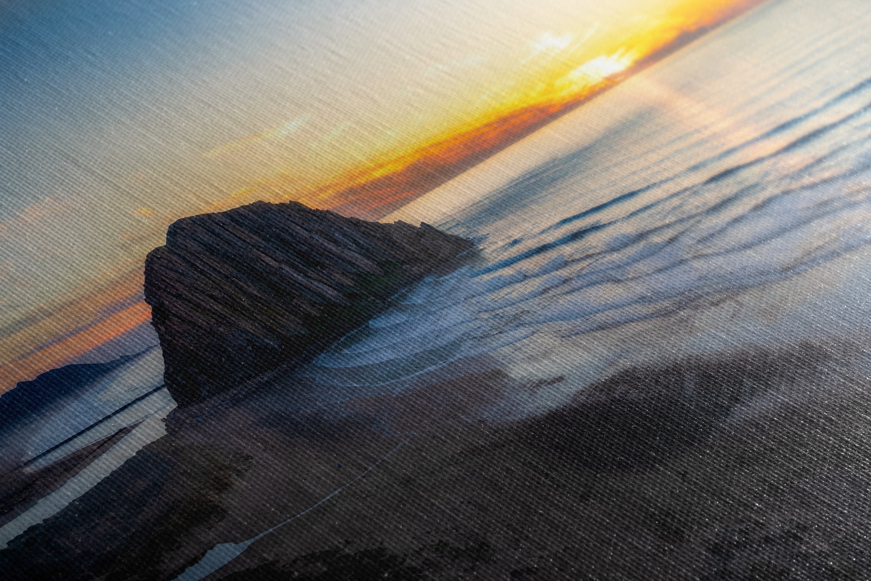 Morro Bay California Coastline Ocean Picture Nature Photo Panorama, Morro Rock Coastal Relaxation Artwork, Dorm Room, Office & House Decor