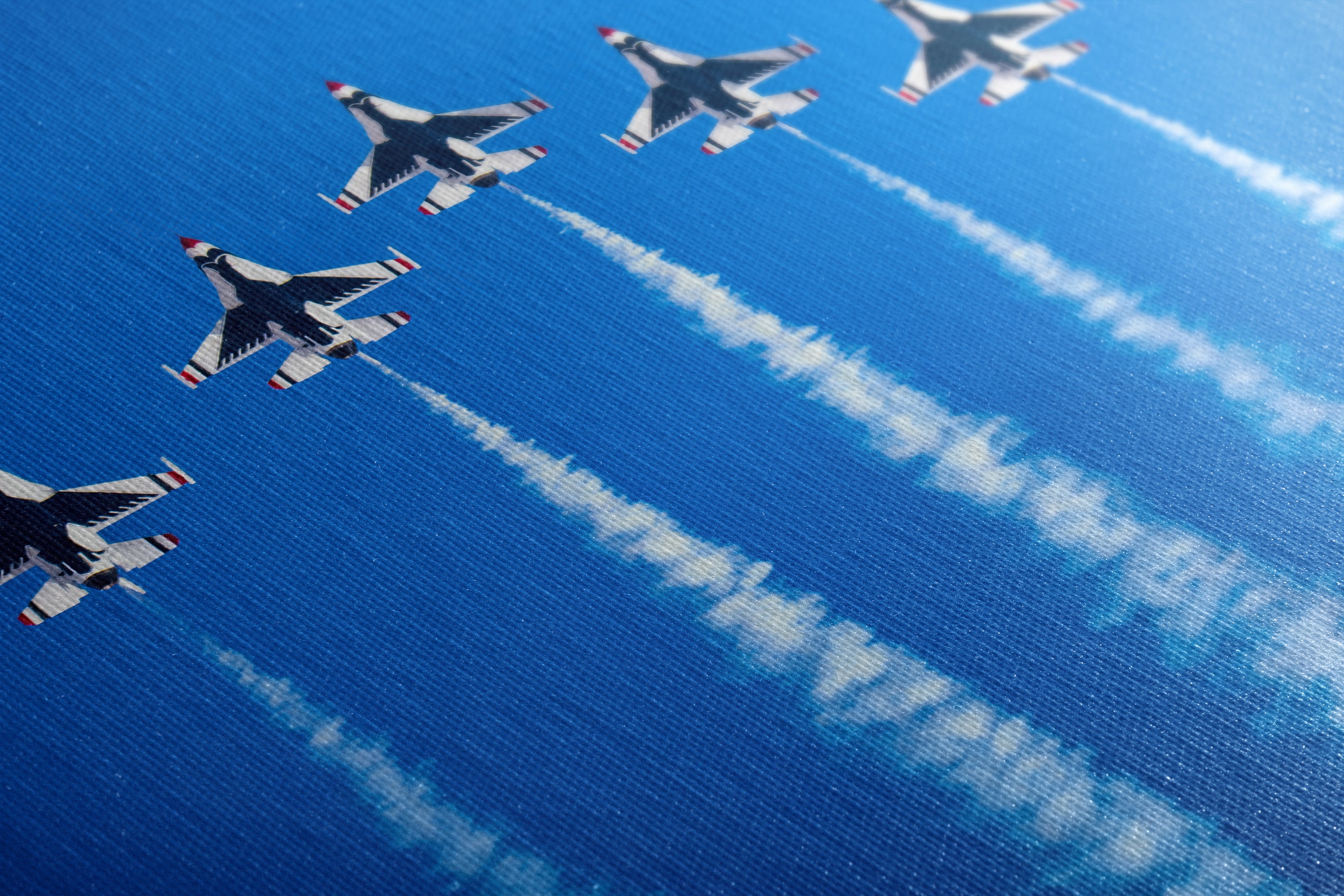 US Airforce Thunderbirds F-16 Fighting Falcon Aviation Artwork, Military Jet Fighter Wall Decor, Aviation Photo, Man Cave or Garage Art