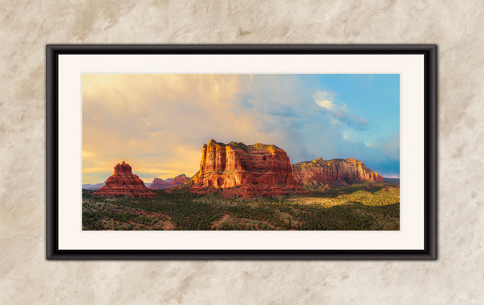 Courthouse Butte & Bell Rock Sedona Arizona Desert Picture, Southwestern Wall Art, Red Rock Scenic Nature Photo, House Decor Gift