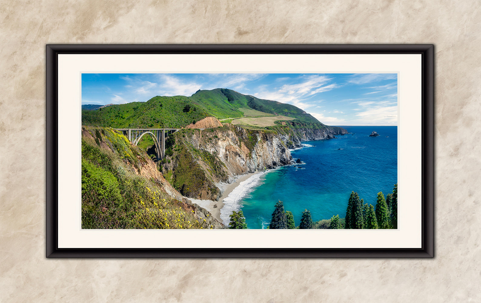 Limited Edition Fine Art Photography Ocean Picture, Bixby Bridge Big Sur California Coastline