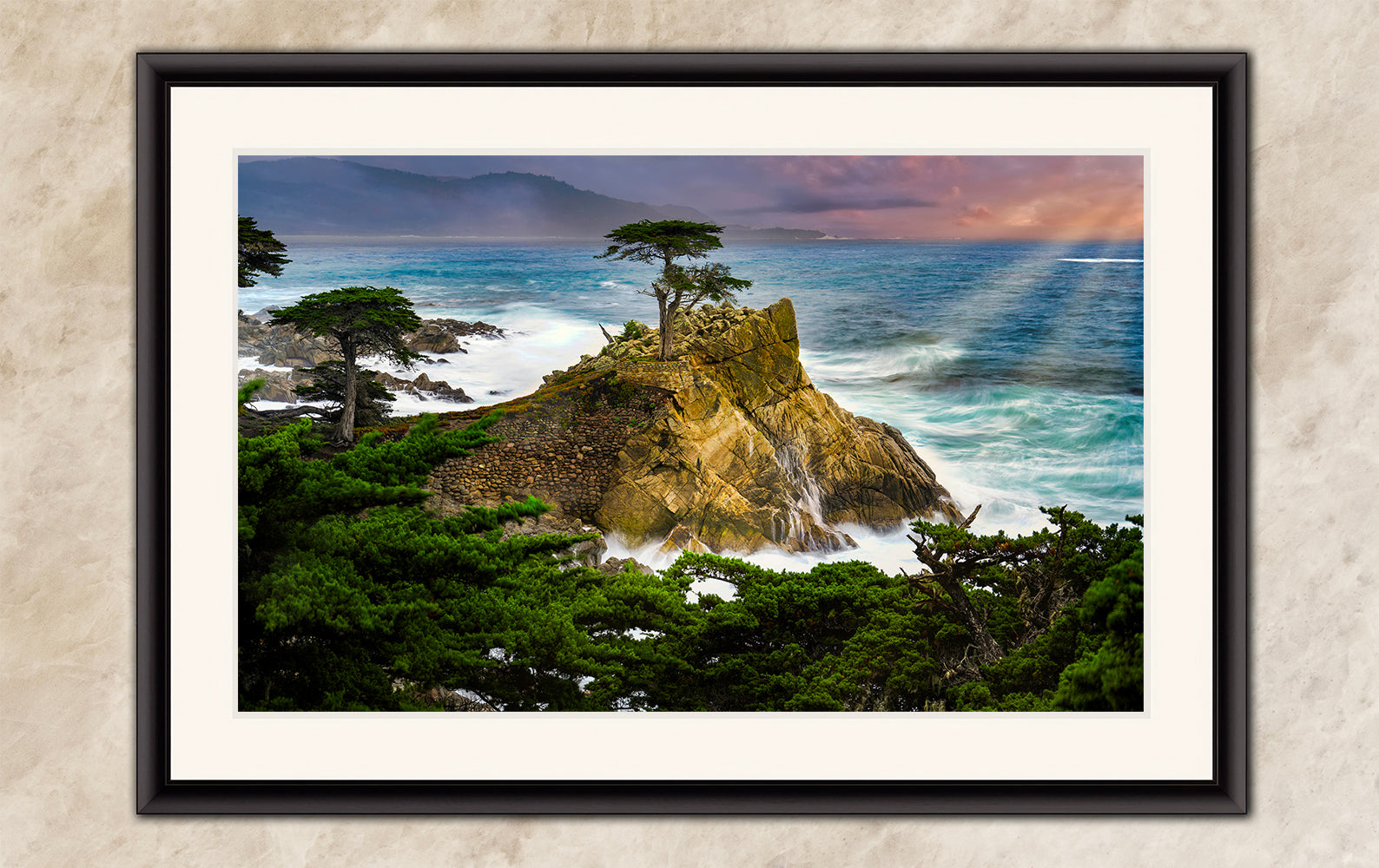 California Coastline Limited Edition Fine Art Print – Lone Cypress Ocean Picture Nature Photo