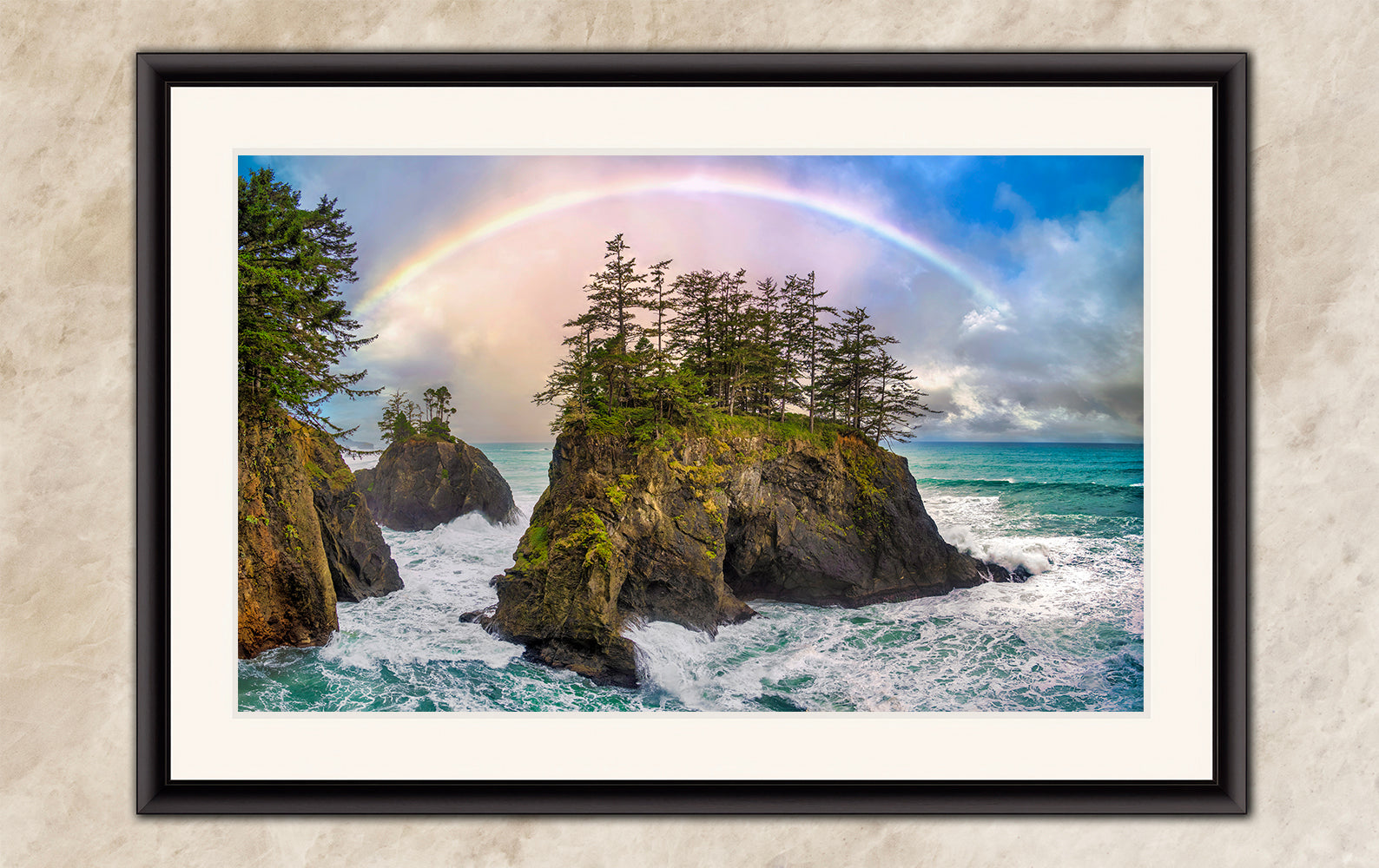 Oregon Coast Fine Art Print Limited Edition Rainbow Ocean Seascape