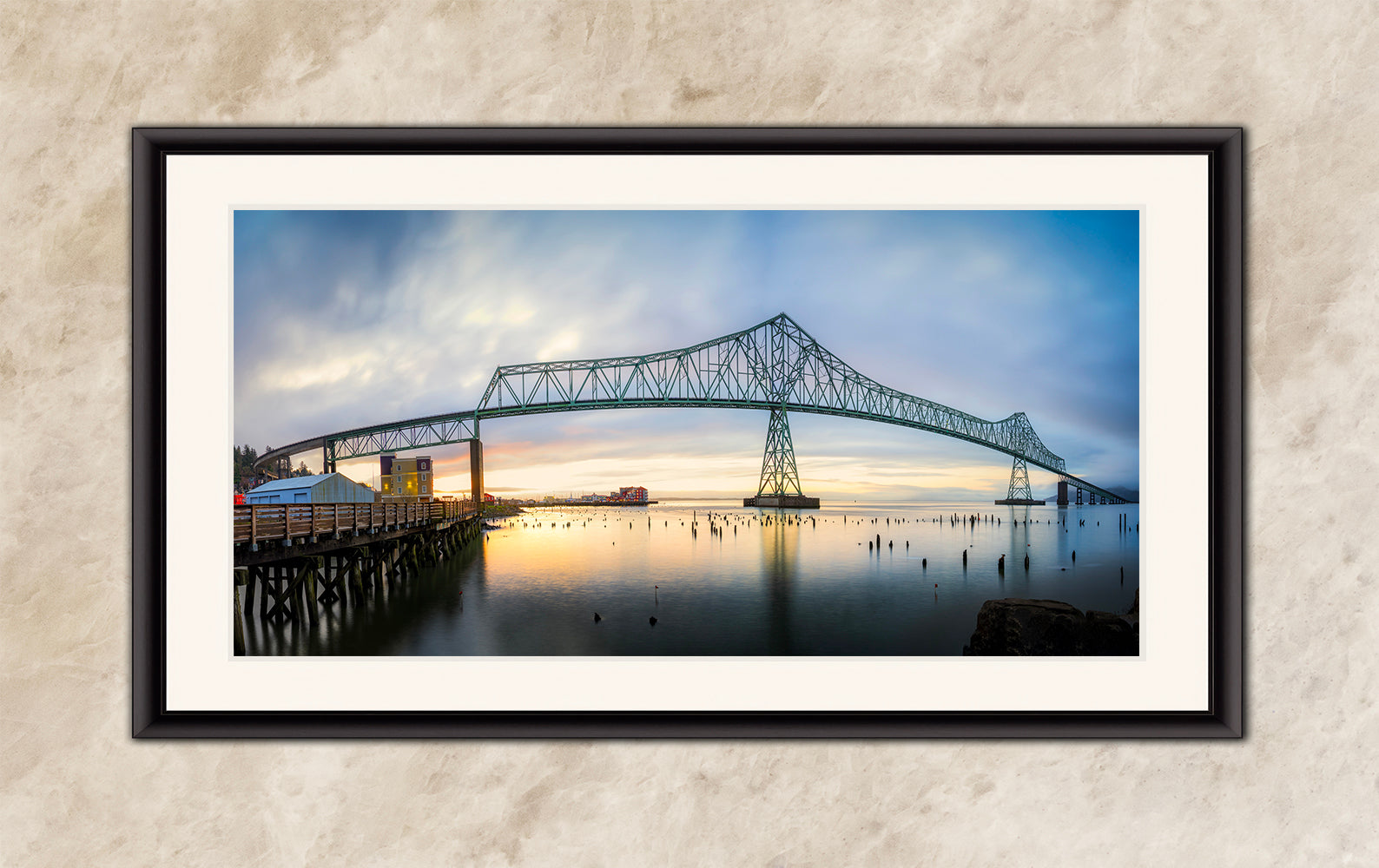 Astoria-Megler Bridge Picture Sunset, Oregon Coast Ocean Picture, Pacific Northwest