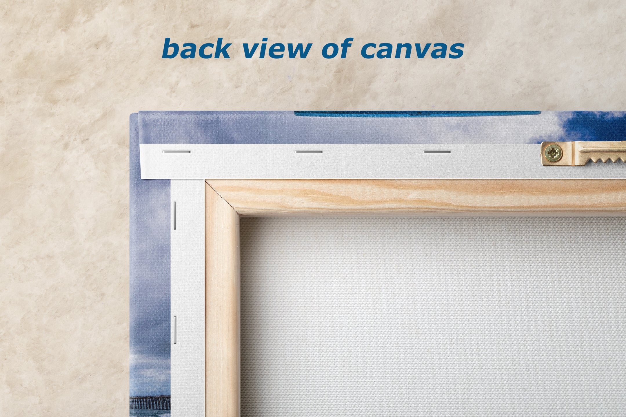 Southern California Coastline Lifeguard Tower Ocean Picture, Oceanside Pier Relaxation Artwork for Meditation, Office, Dorm, and House Decor