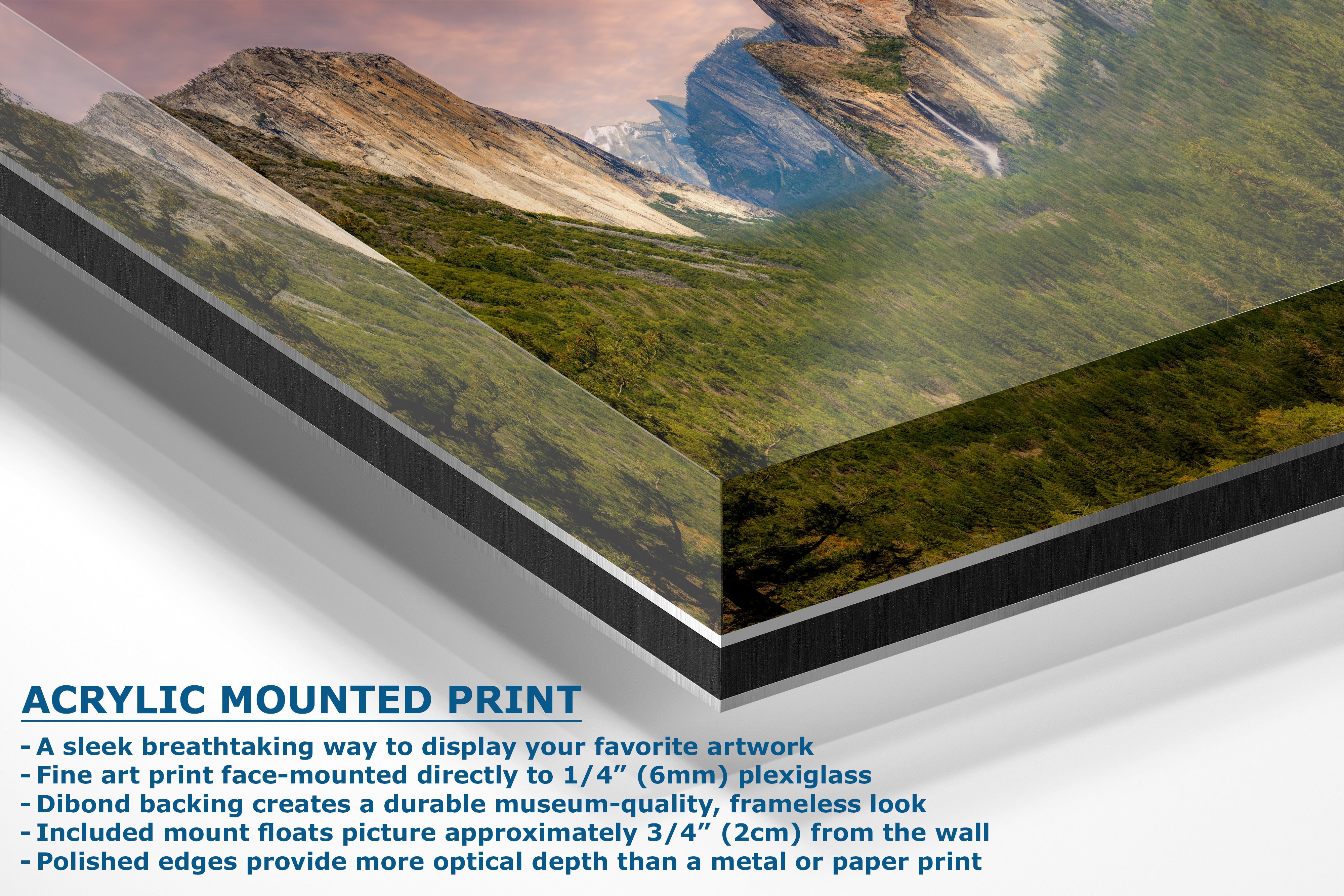 Yosemite National Park Mountain Picture Nature Photo Bohemian Relaxation Artwork for Meditation