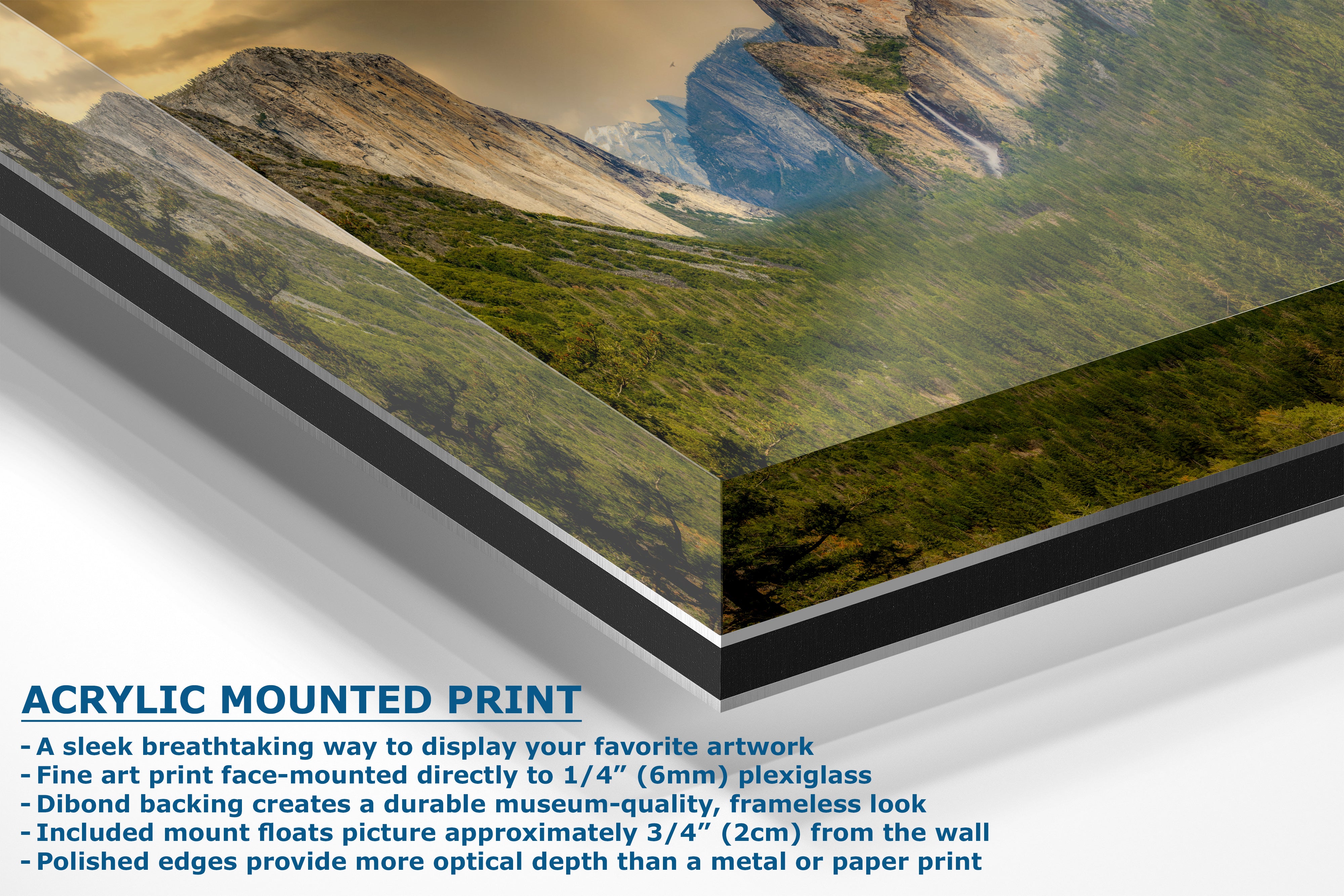 Yosemite National Park Mountain Picture Nature Photo Bohemian Relaxation Artwork for Meditation