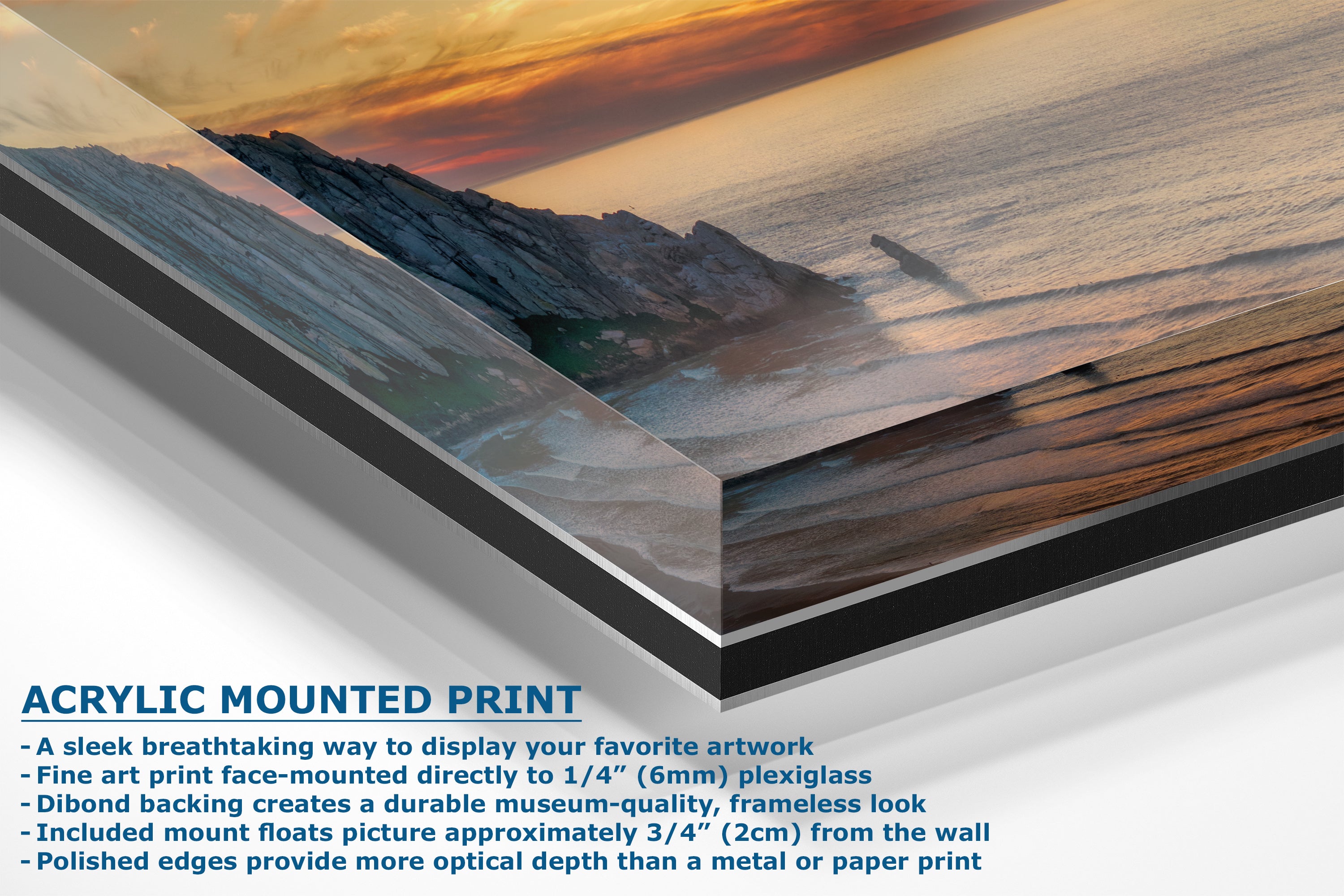 Morro Bay California Coastline Ocean Picture Nature Photo, Morro Rock Aerial Sunset Coastal Relaxation Artwork, Dorm Room, Office & House Decor