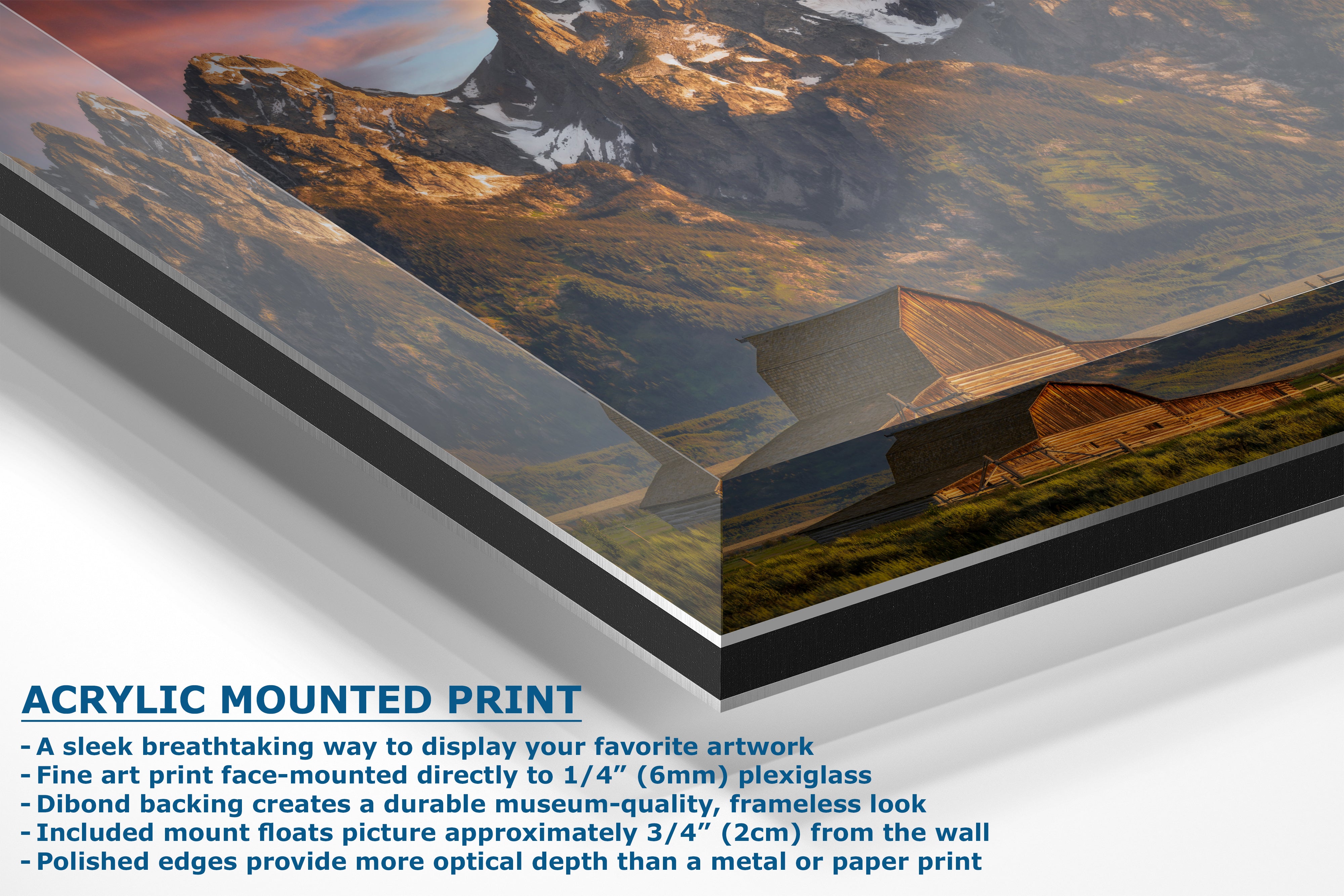 Mormon Row Grand Teton National Park Nature Photo, Moulton Barn Mountain Picture Relaxation Artwork for Meditation, Office, House Decor