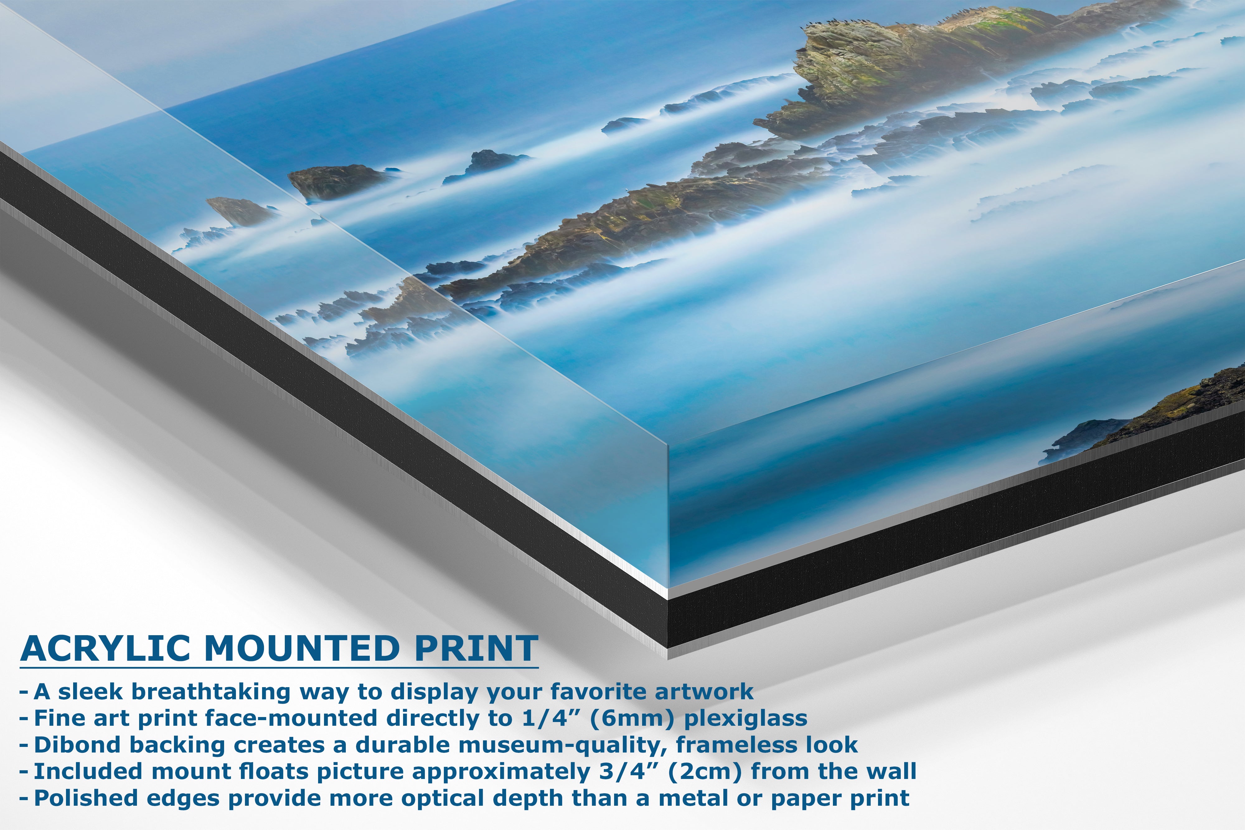 Limited Edition Fine Art Photography Ocean Picture, California Coastline Dreamy Seascape