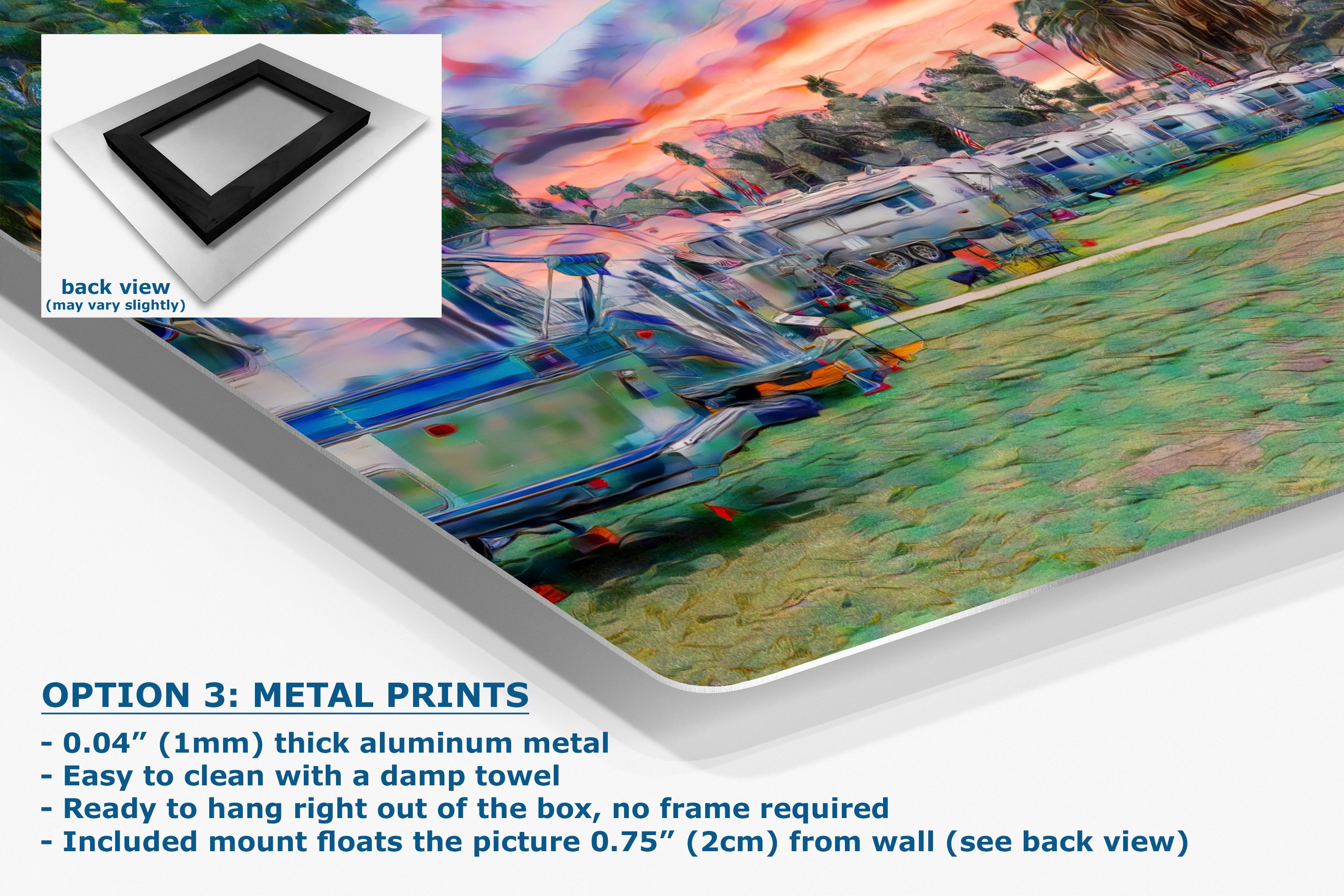 Airstream Travel Trailer Art Camping Decoration