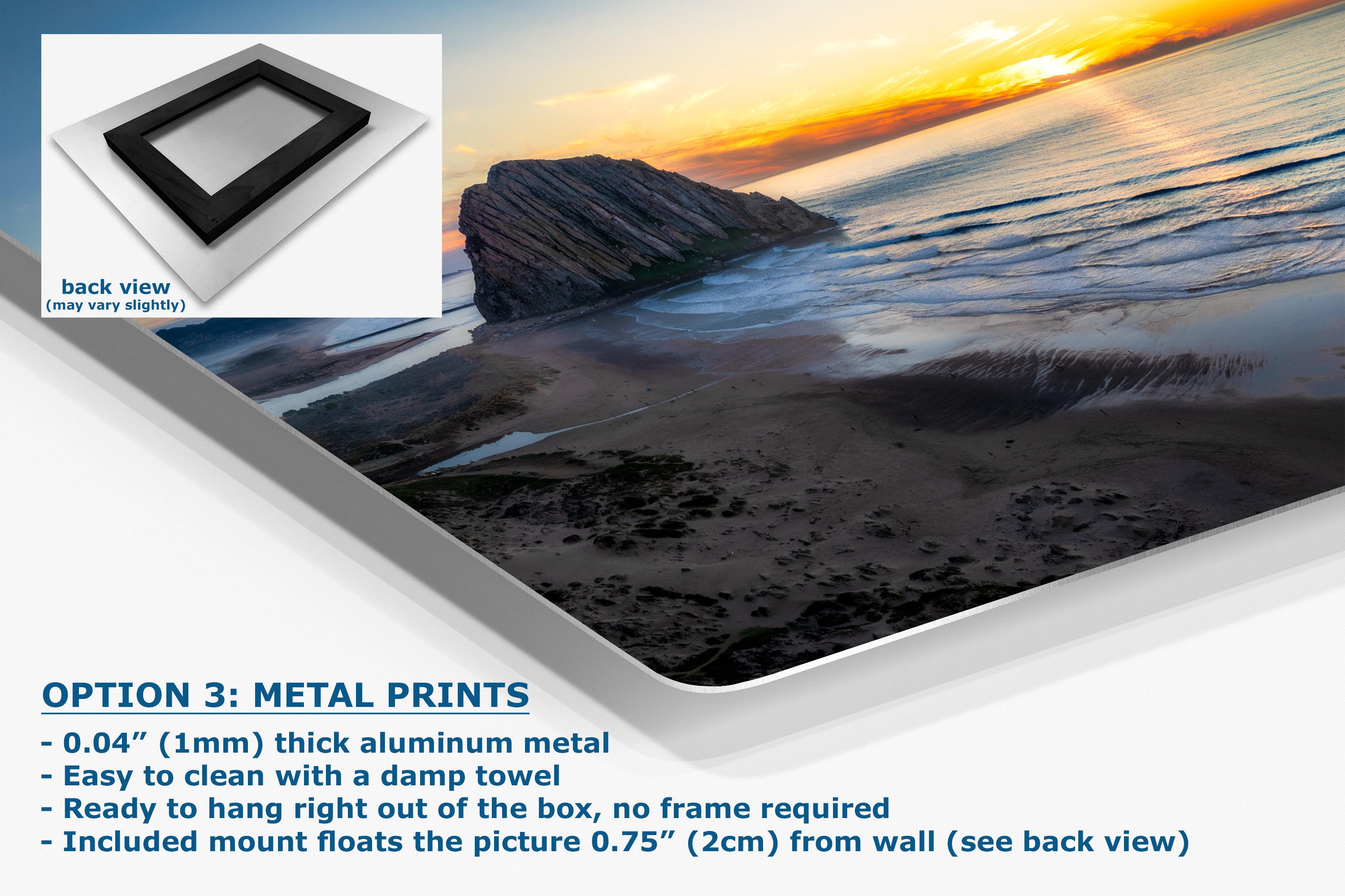 Morro Bay California Coastline Ocean Picture Nature Photo Panorama, Morro Rock Coastal Relaxation Artwork, Dorm Room, Office & House Decor